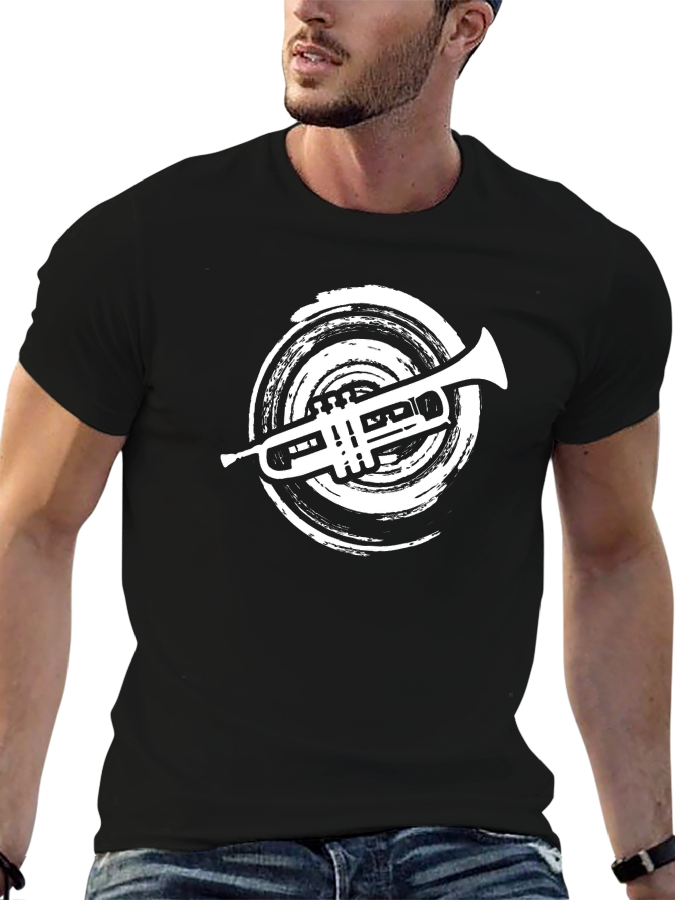 Trumpet Graphic Tee - Musician Style