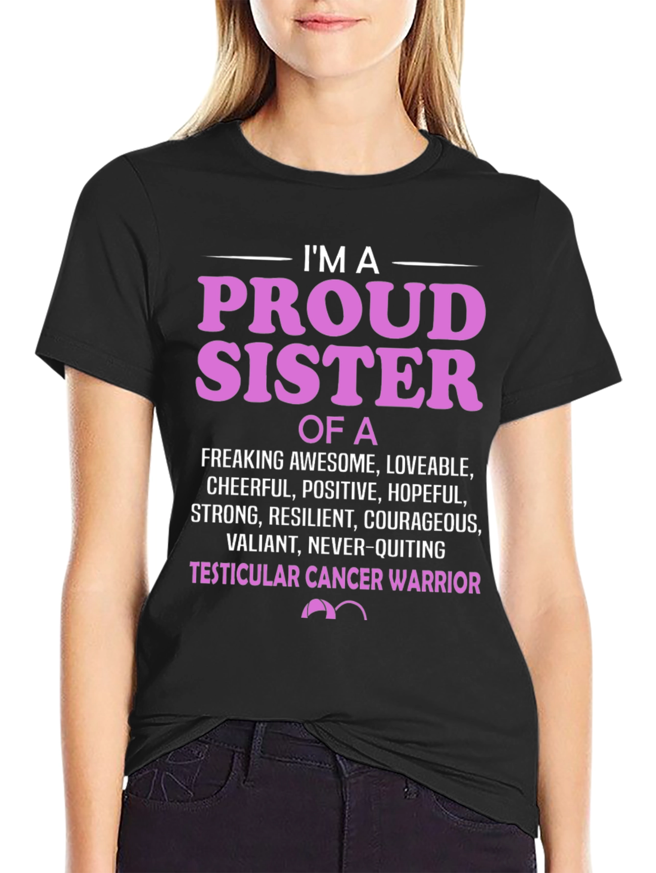 Proud Sister Cancer Warrior T-Shirt