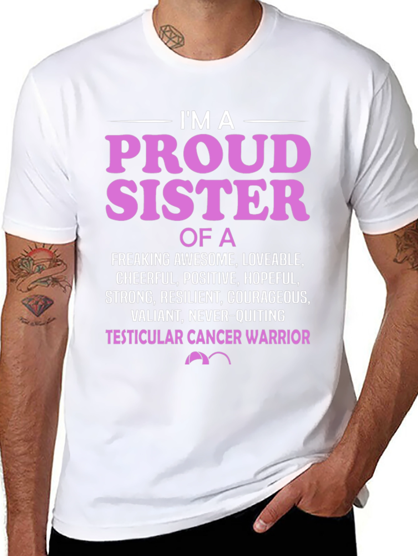 Proud Sister Cancer Warrior T-Shirt