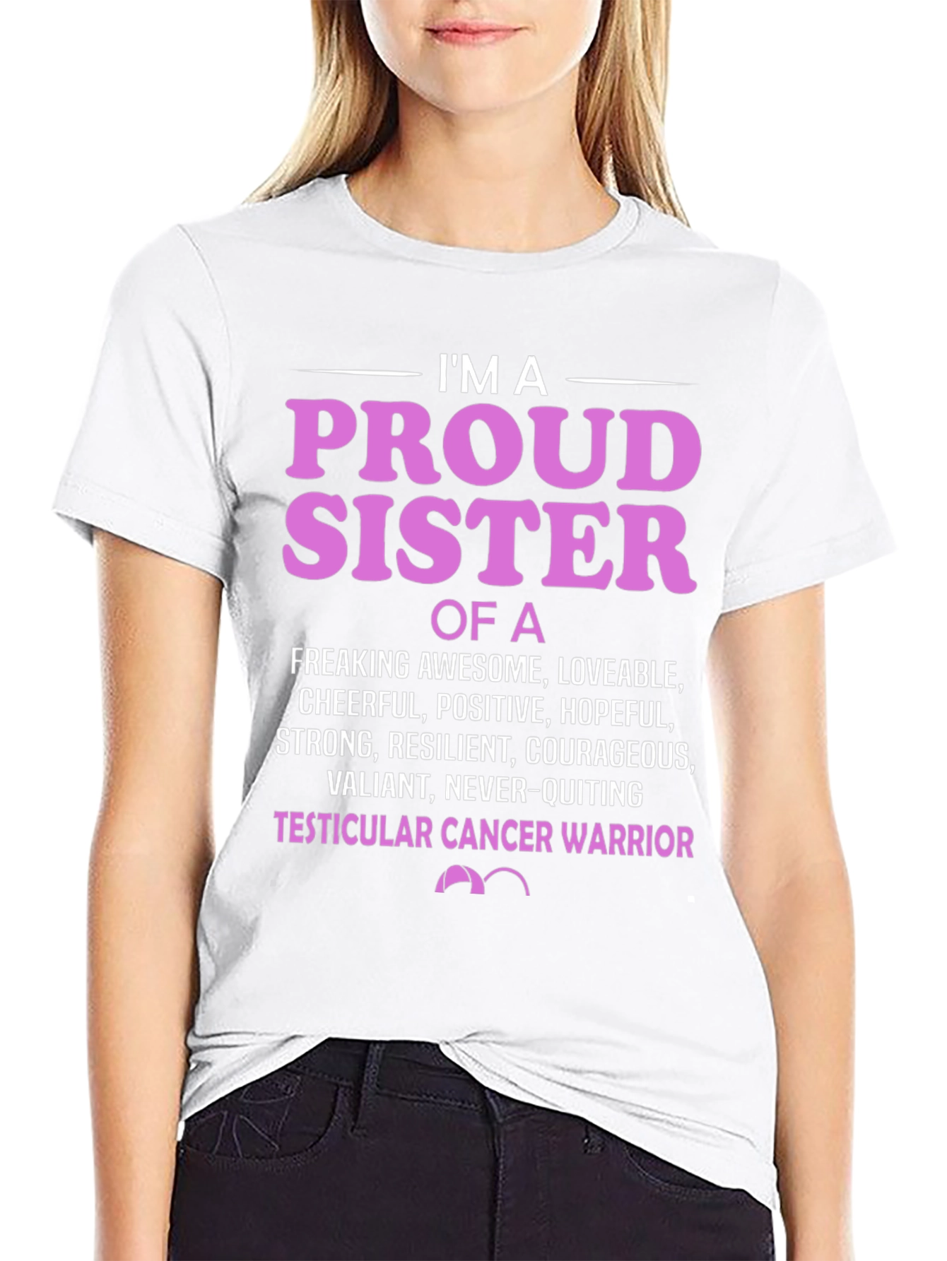 Proud Sister Cancer Warrior T-Shirt