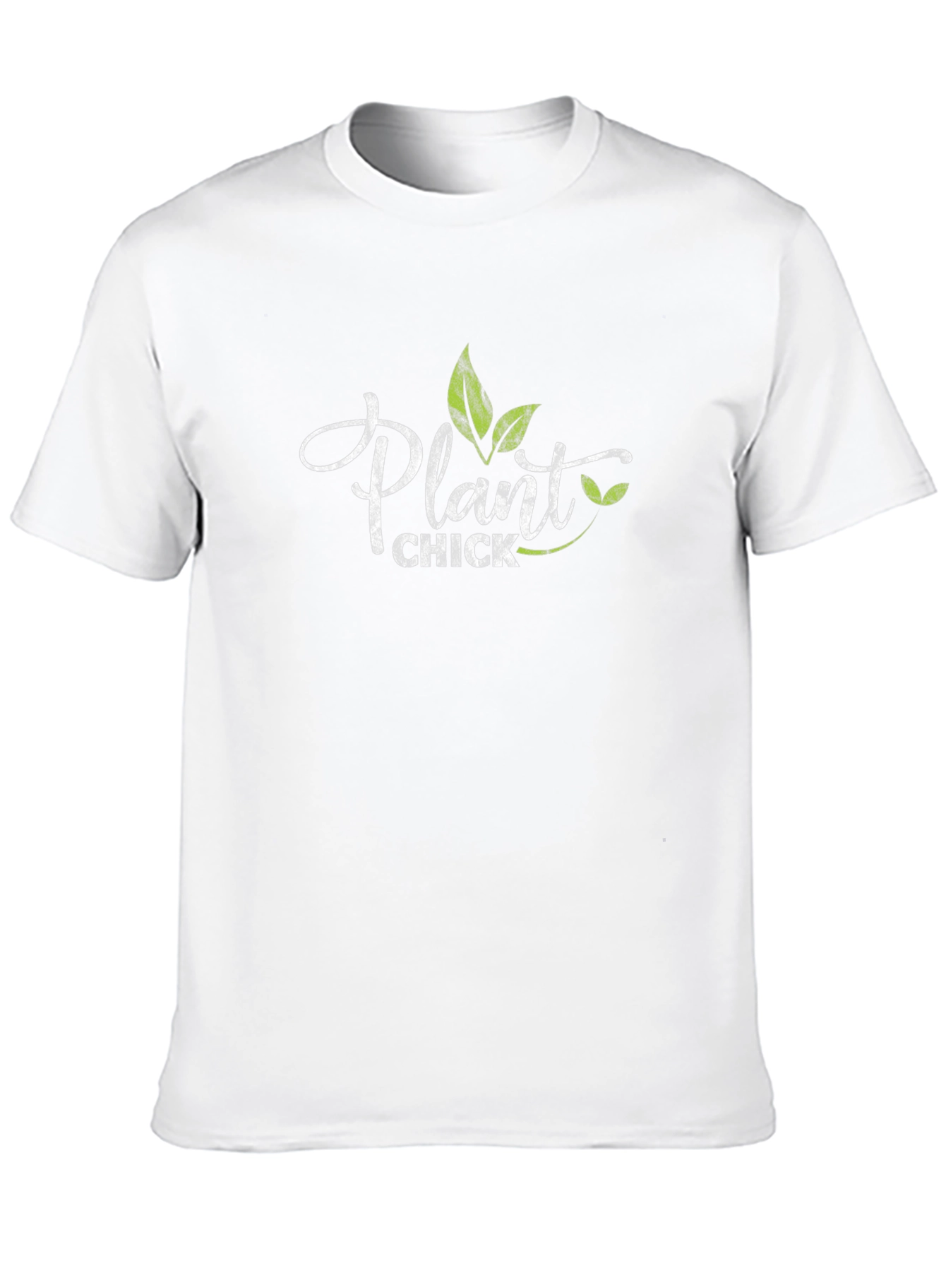 Plant Chick Graphic Tee - Black Cotton T-Shirt