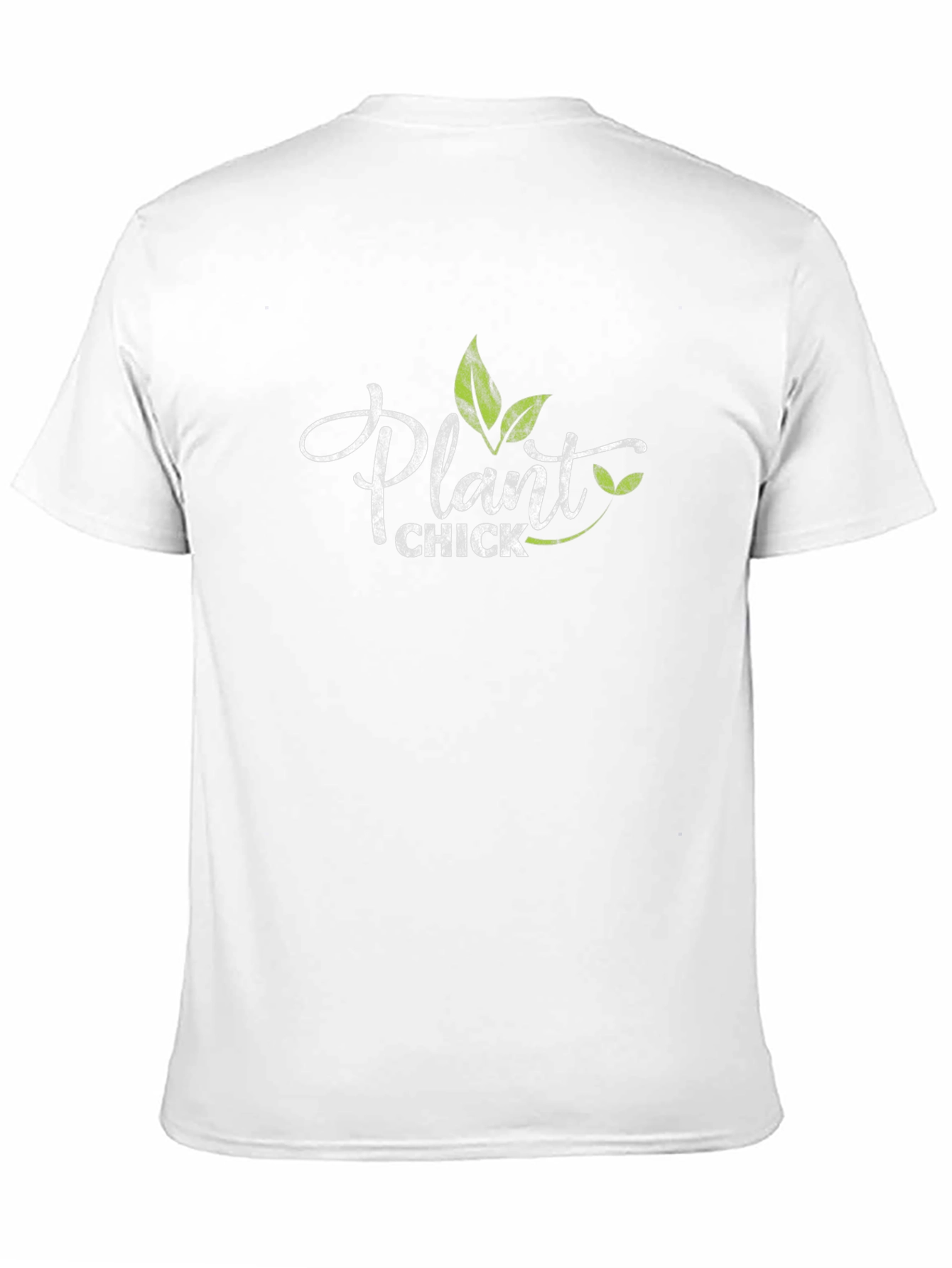 Plant Chick Graphic Tee - Black Cotton T-Shirt