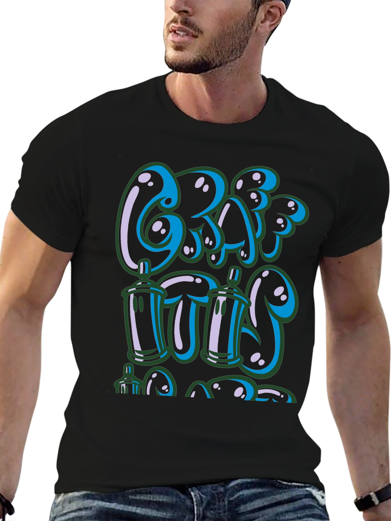 Graffiti Style Graphic Tee - Street Art Design