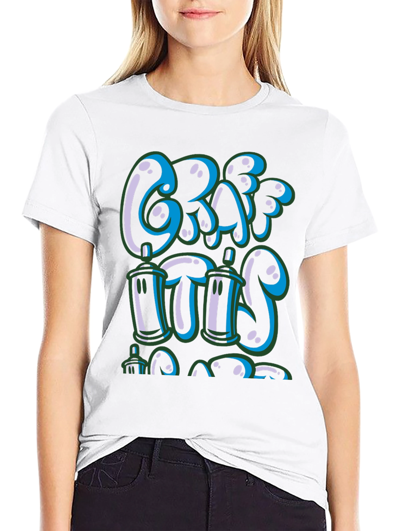 Graffiti Style Graphic Tee - Street Art Design