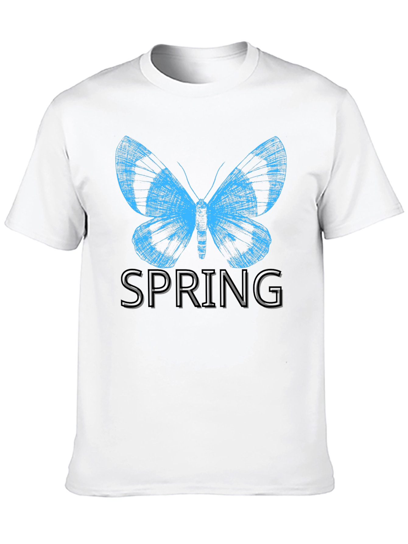Butterfly Spring Black T-Shirt