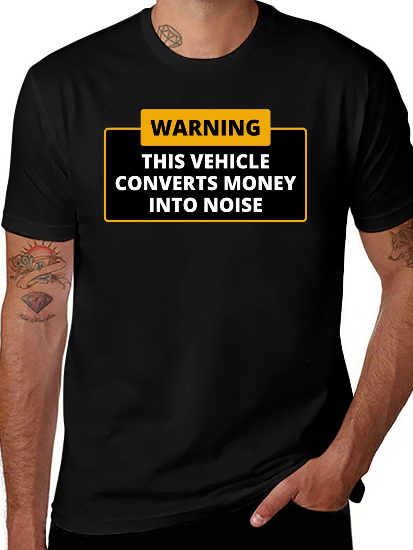 Warning: This Vehicle Converts Money Into Noise - T-Shirt