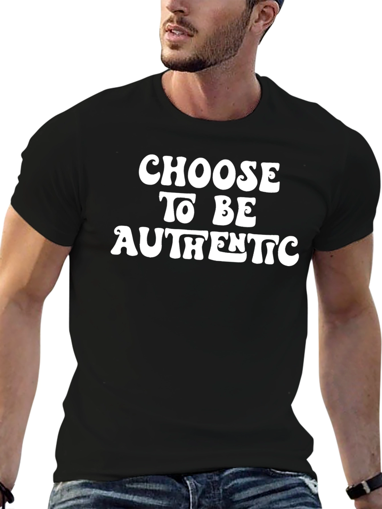Choose To Be Authentic Black T-Shirt