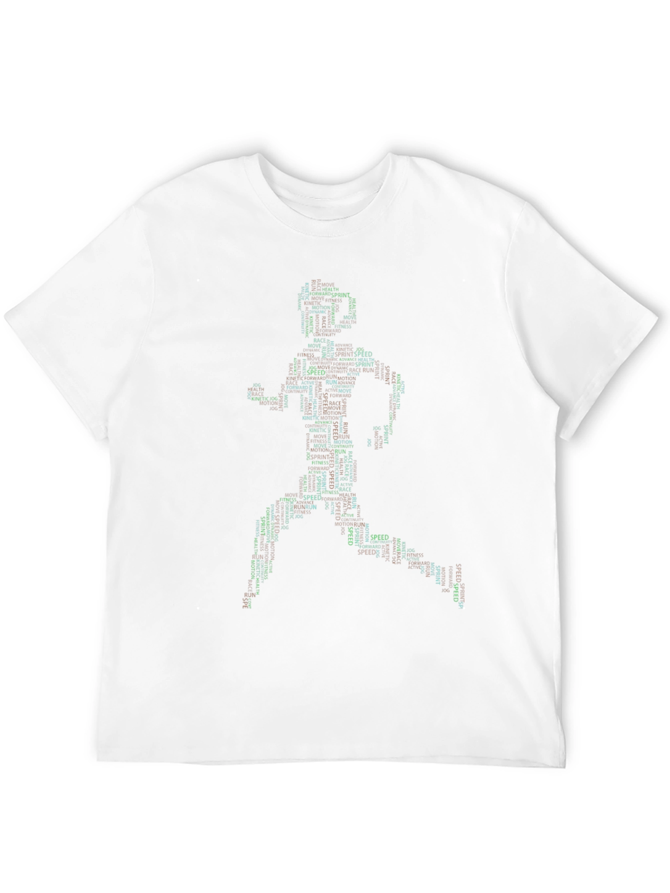 Runner Word Art Graphic T-Shirt - Athlete Design