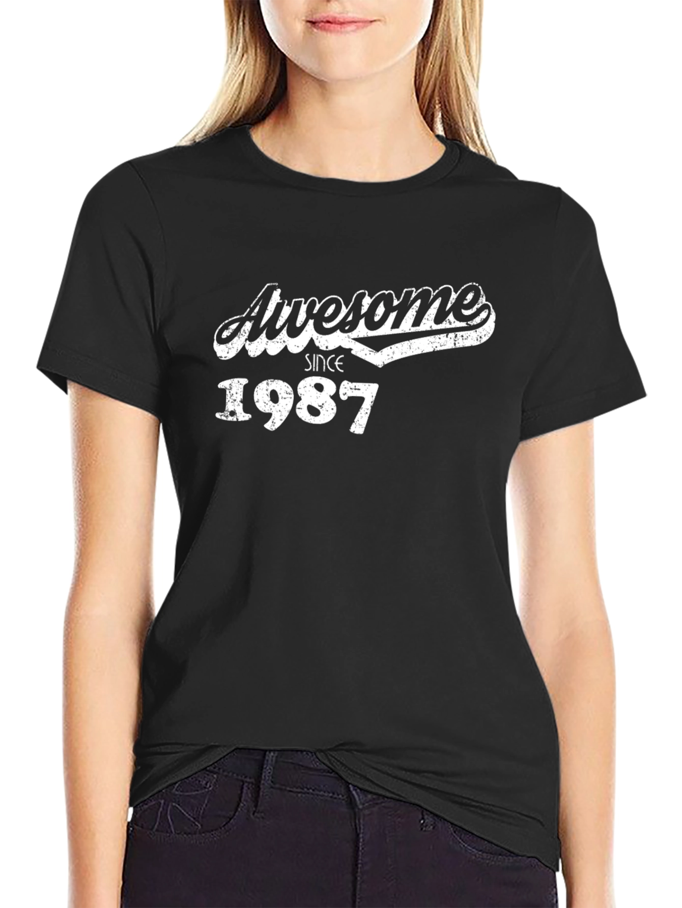 Awesome Since 1987 Mens Black T-Shirt