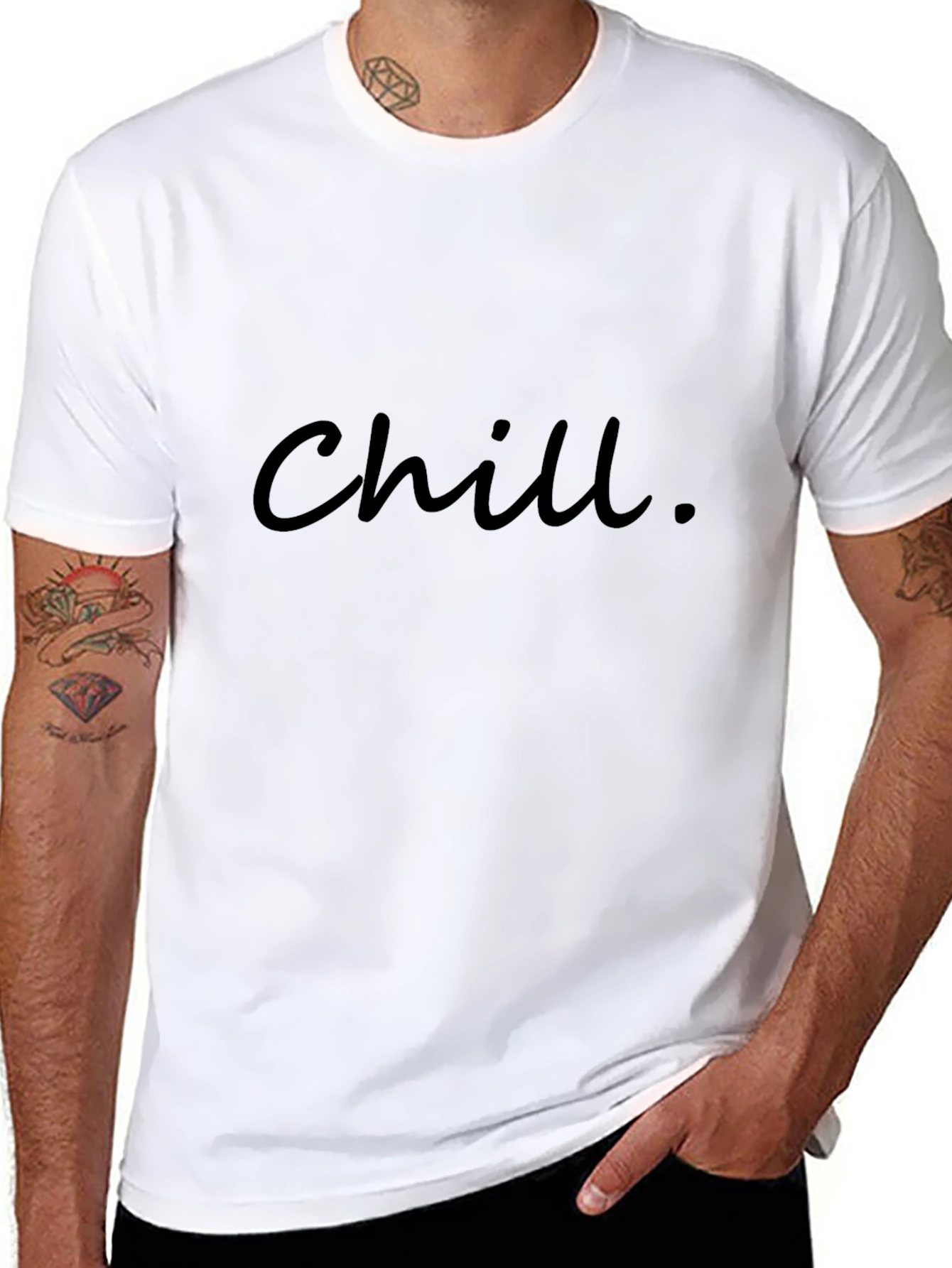 Chill Black T-Shirt - Relaxed Style