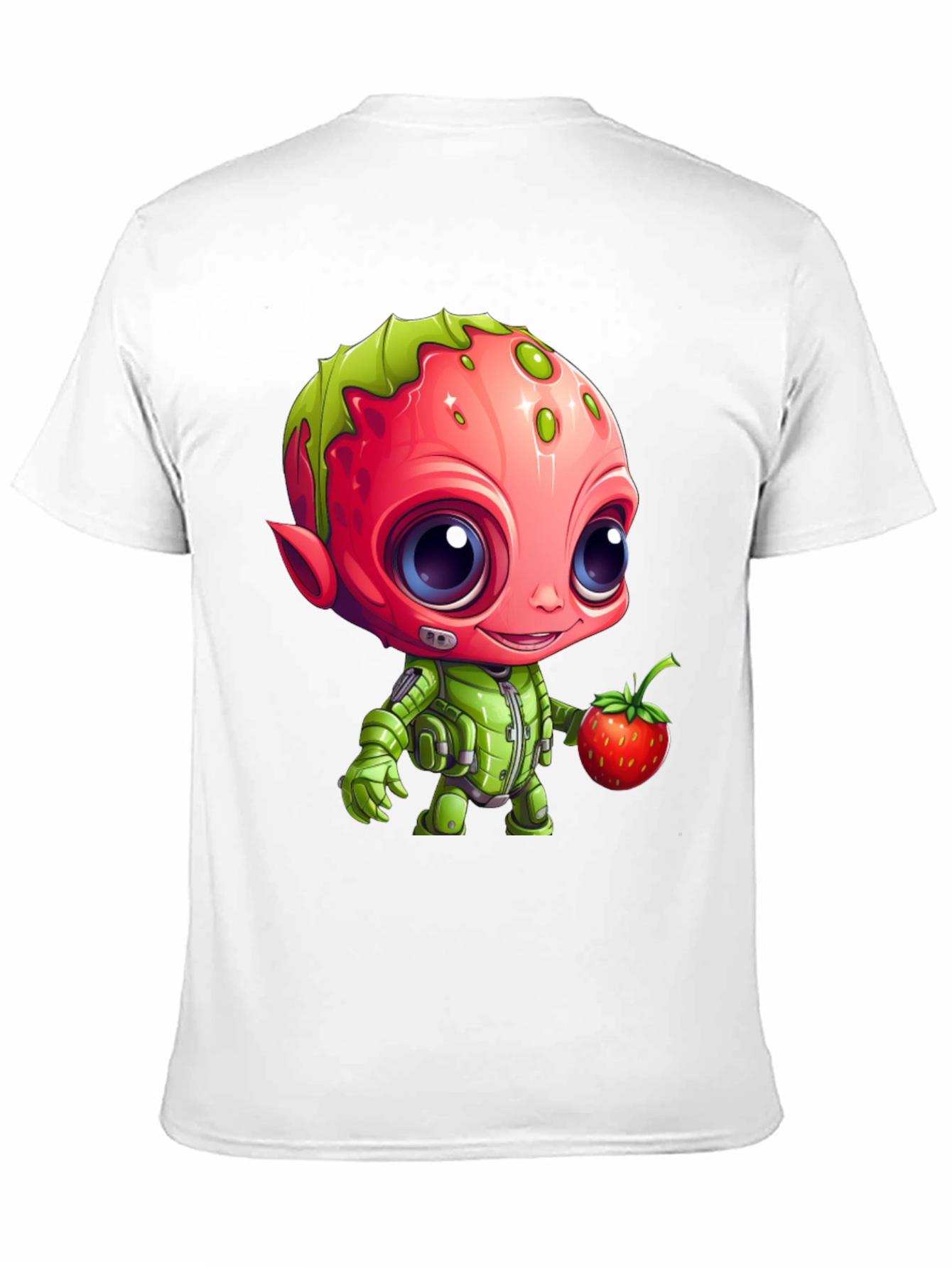 Strawberry Alien Graphic Tee - Cute & Unique