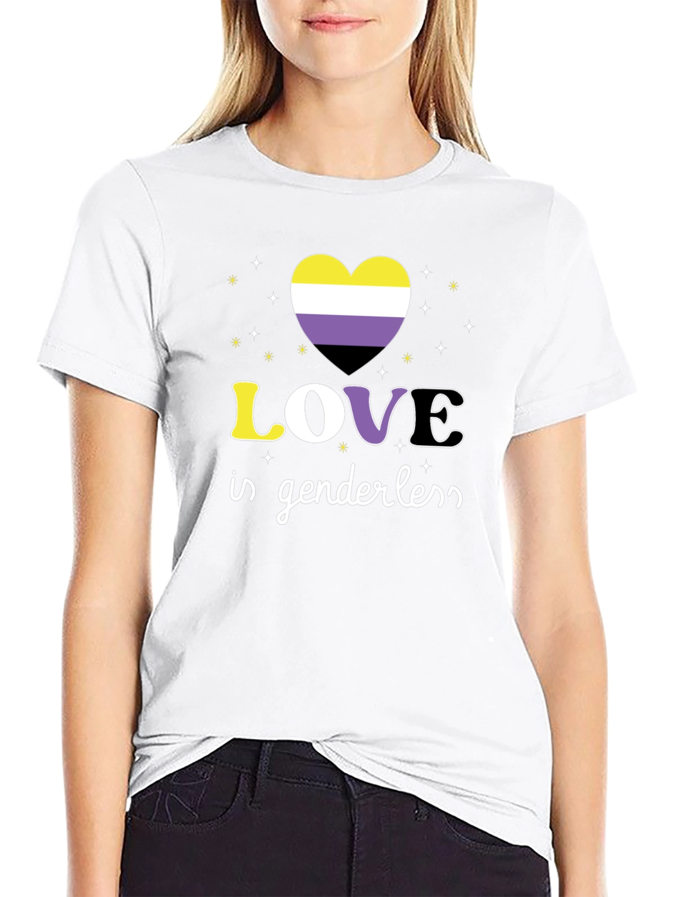 Love Is Genderless Nonbinary Pride T-Shirt