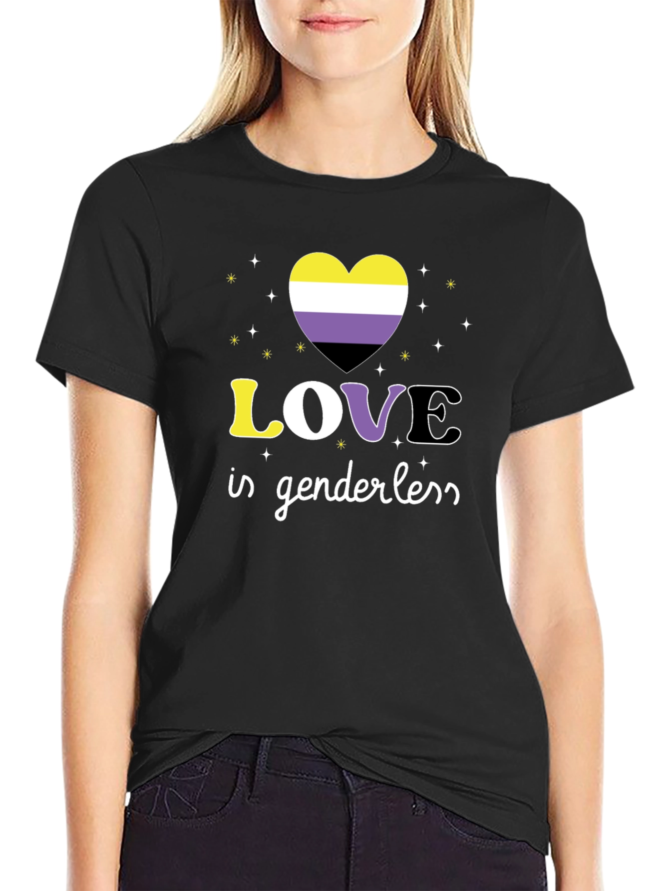 Love Is Genderless Nonbinary Pride T-Shirt
