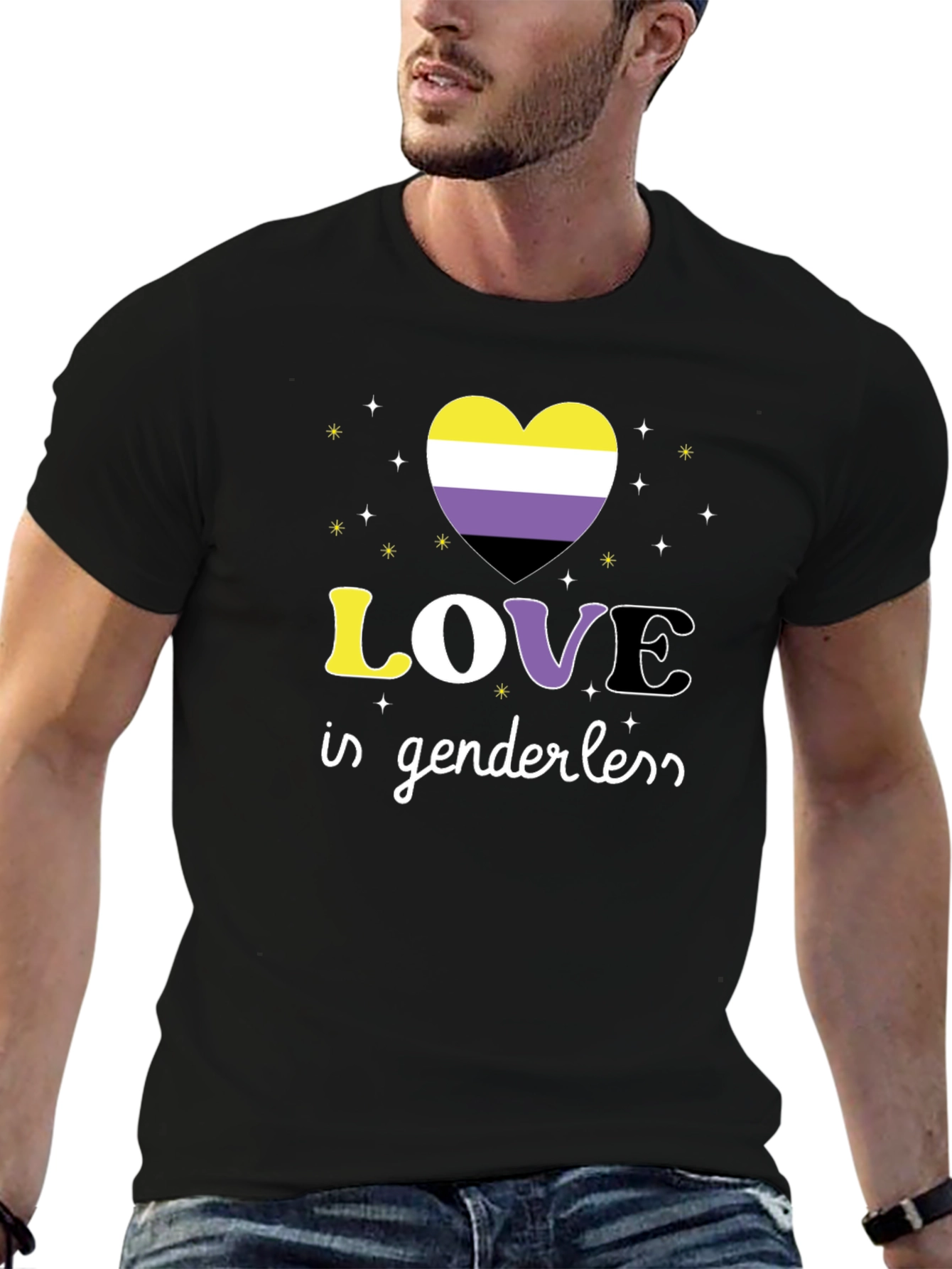 Love Is Genderless Nonbinary Pride T-Shirt