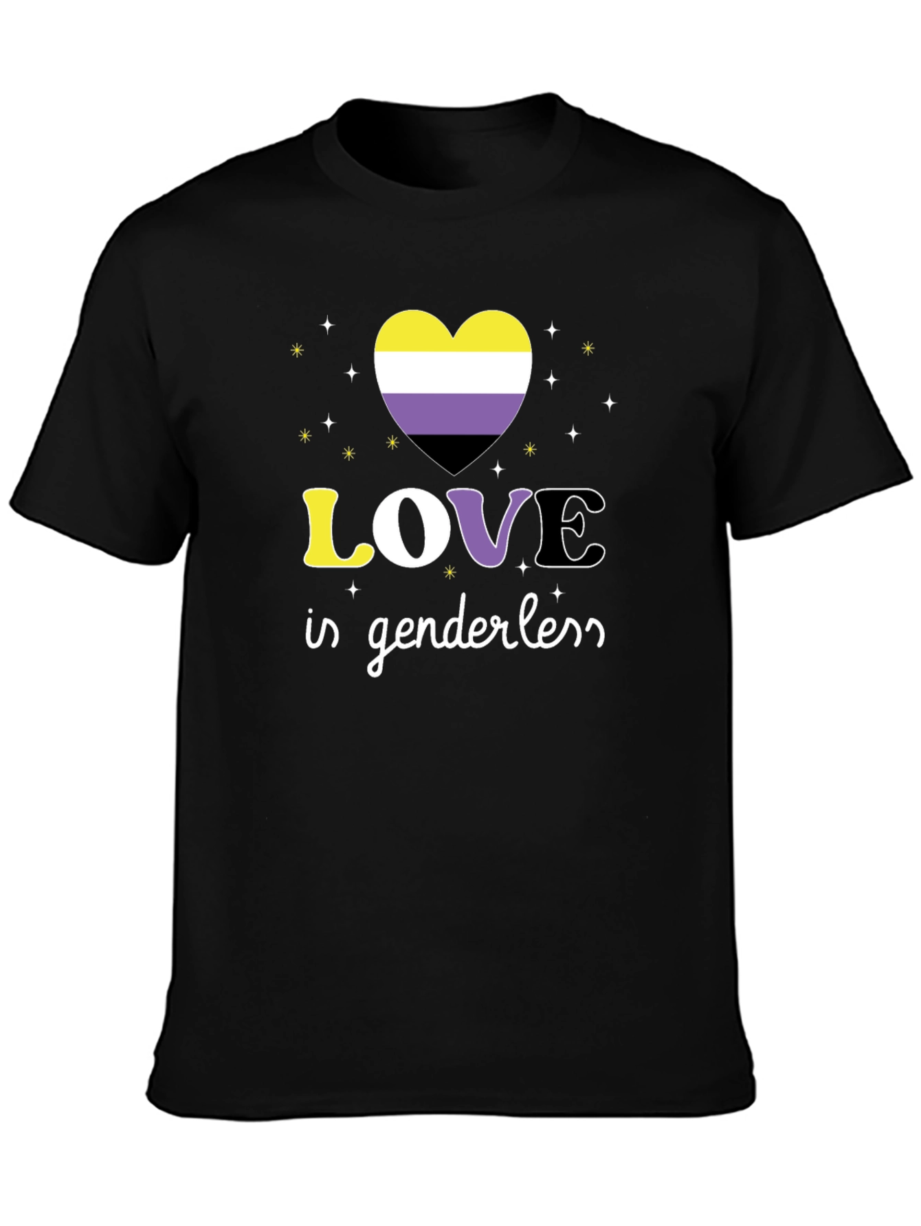Love Is Genderless Nonbinary Pride T-Shirt