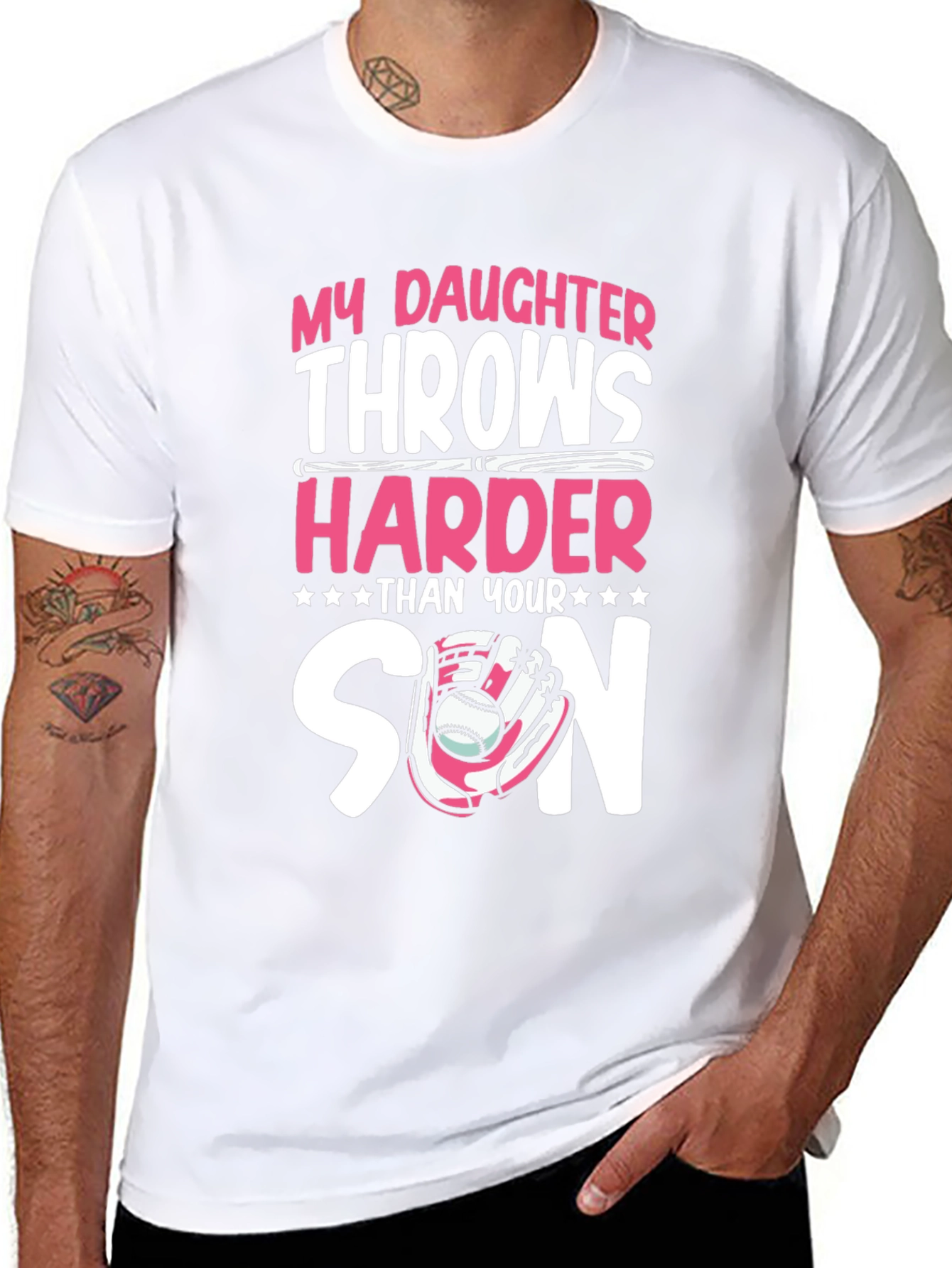 My Daughter Throws Harder T-Shirt