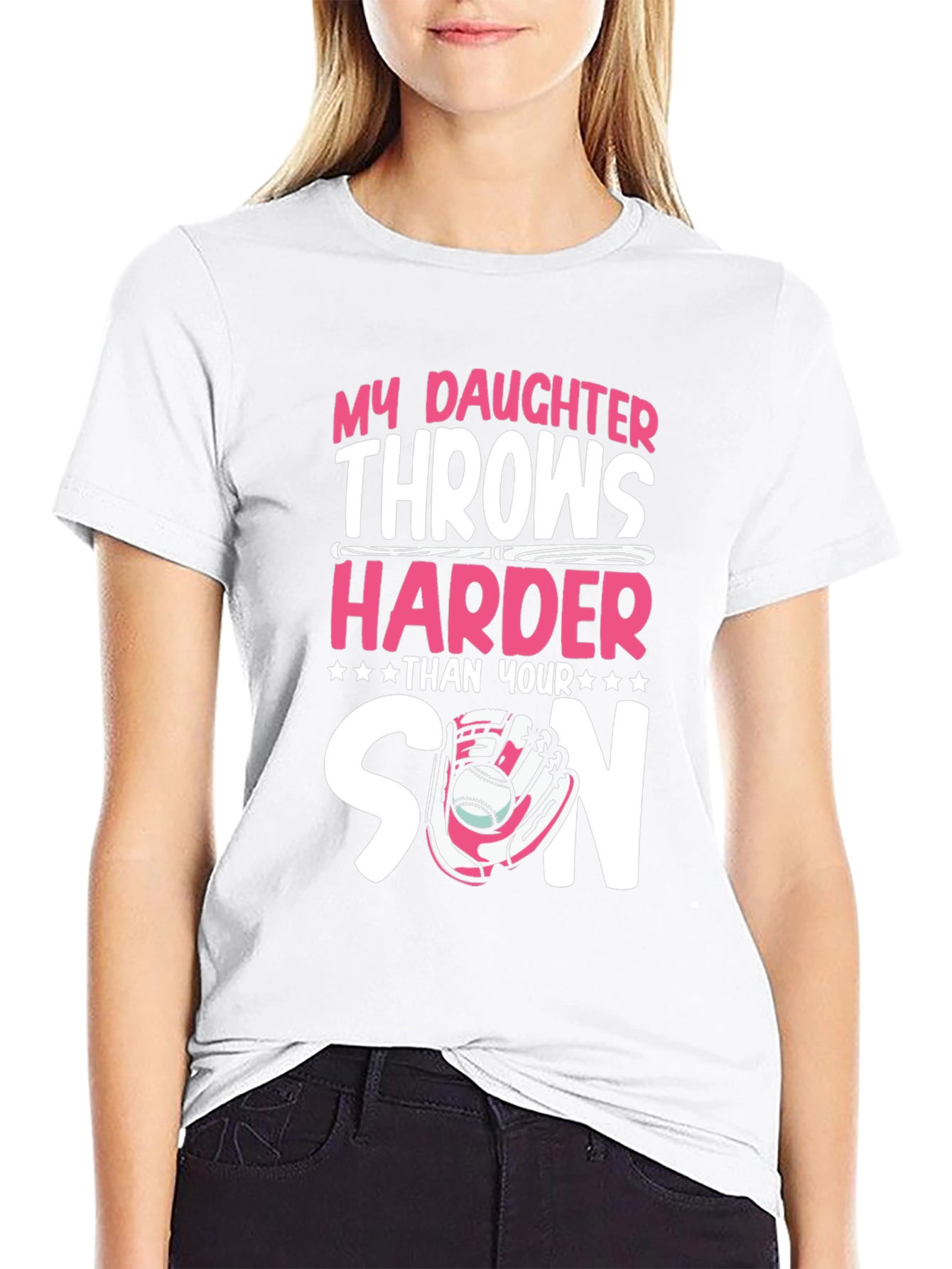 My Daughter Throws Harder T-Shirt