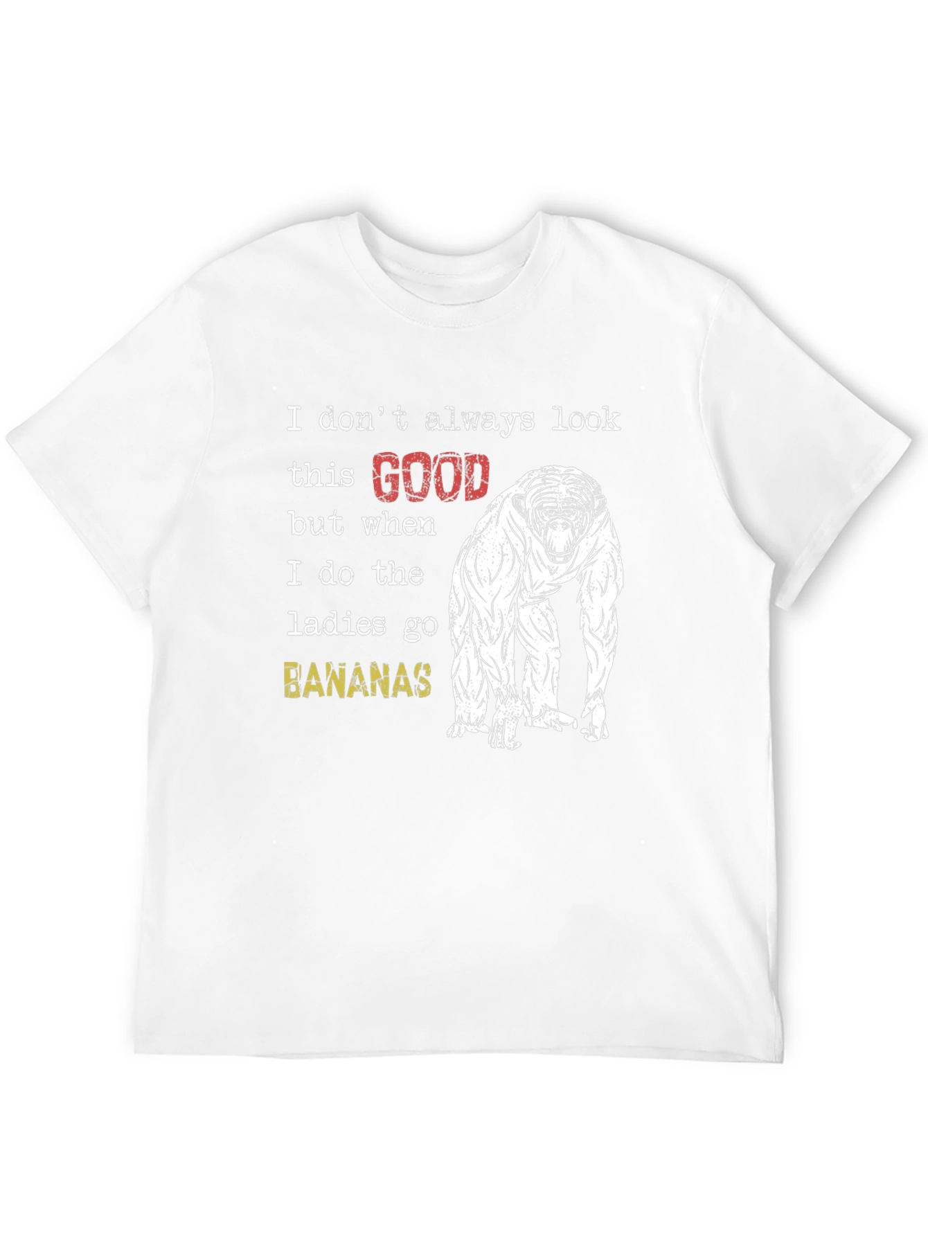 Funny Monkey T-Shirt: Ladies Go Bananas!