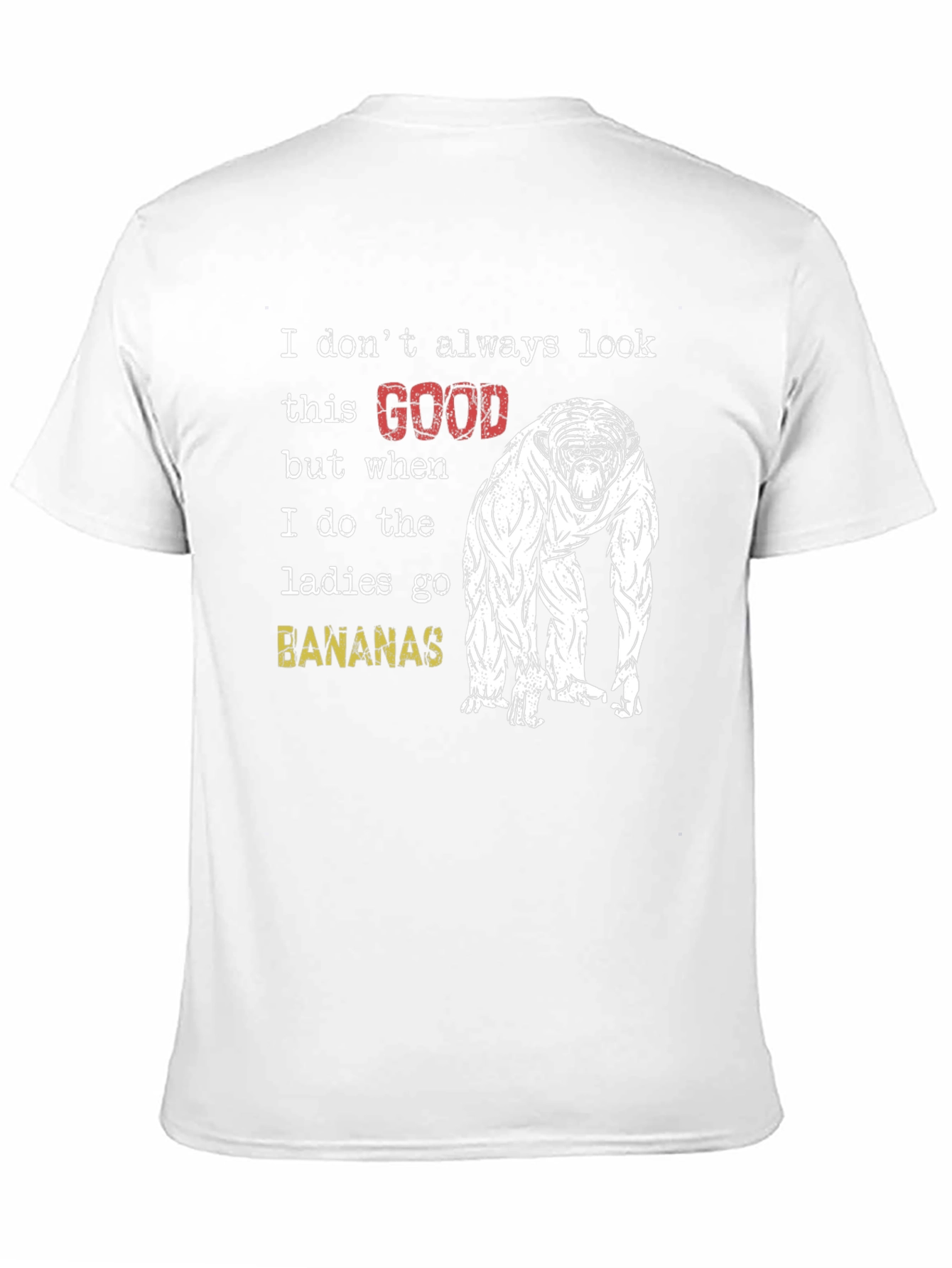 Funny Monkey T-Shirt: Ladies Go Bananas!