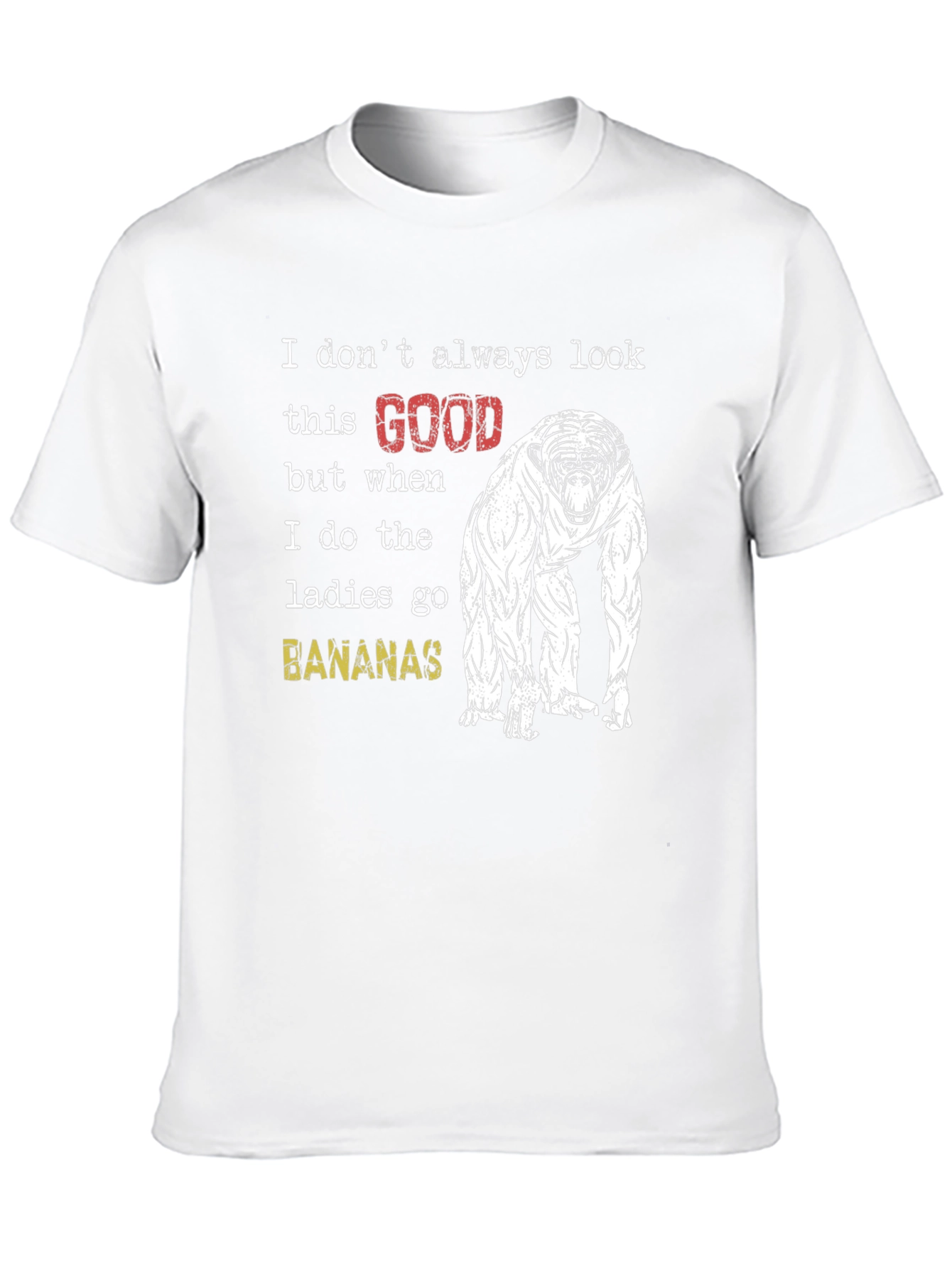 Funny Monkey T-Shirt: Ladies Go Bananas!