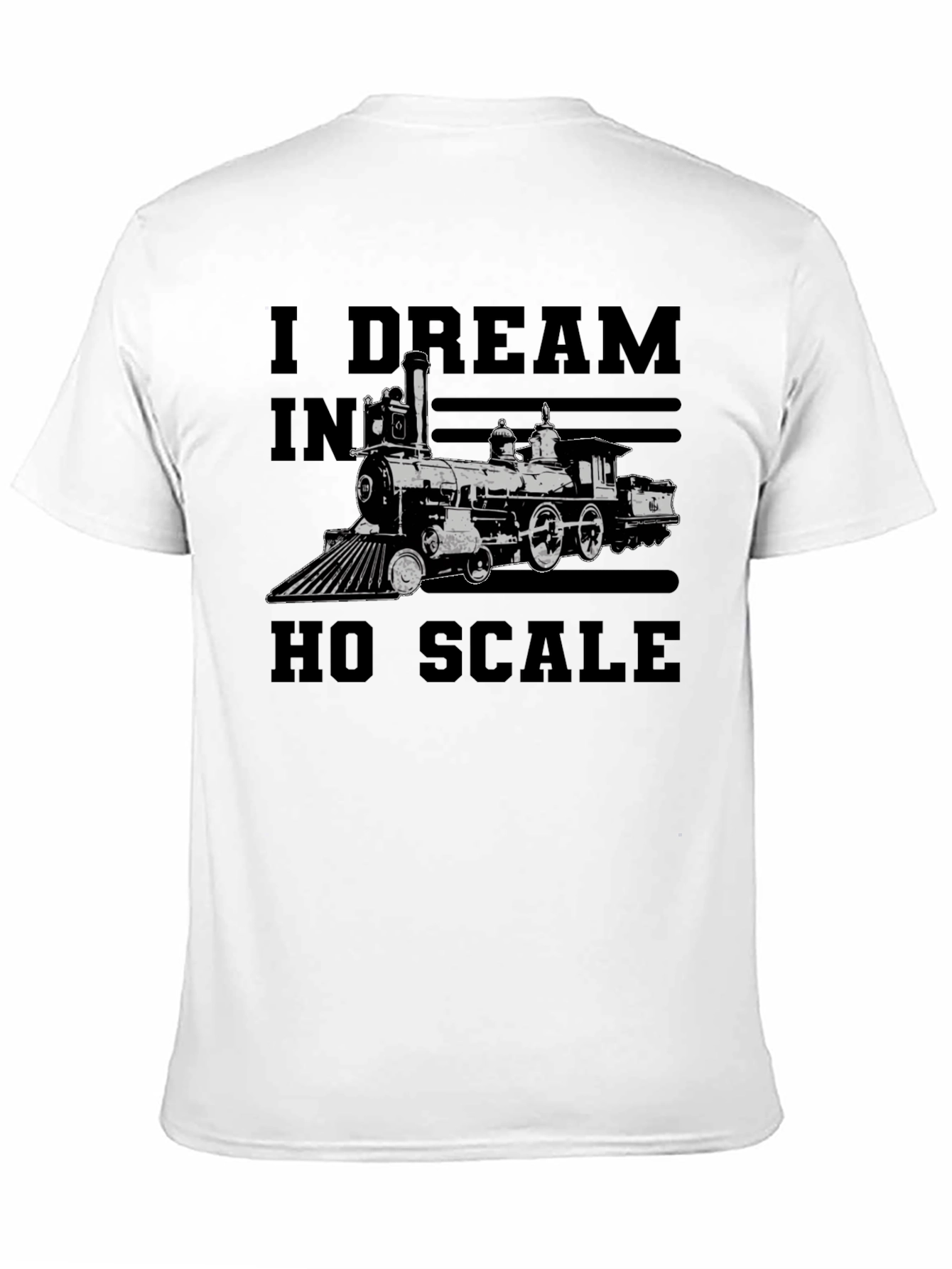 I Dream in HO Scale Train Enthusiast Black T-Shirt