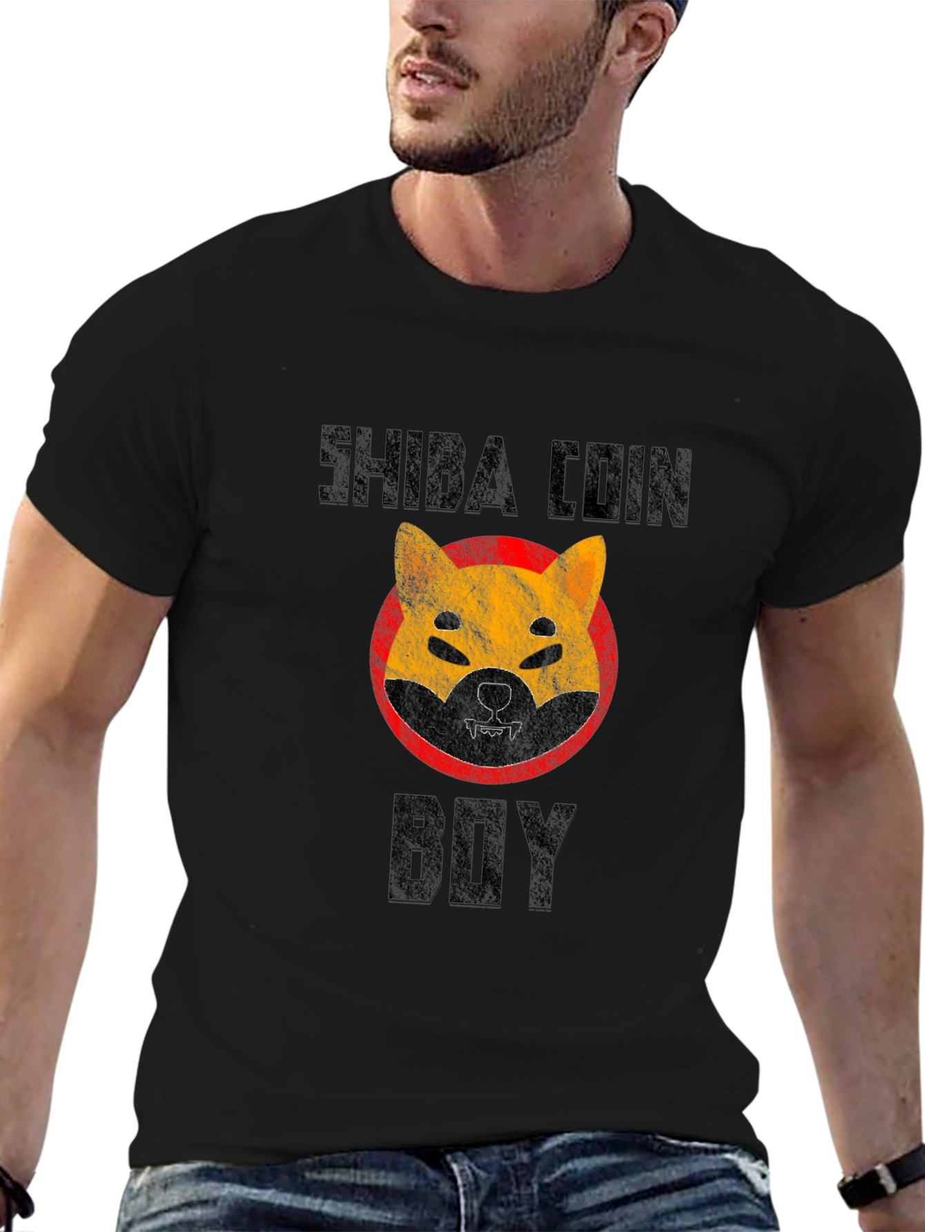 Shiba Coin Boy Graphic T-Shirt