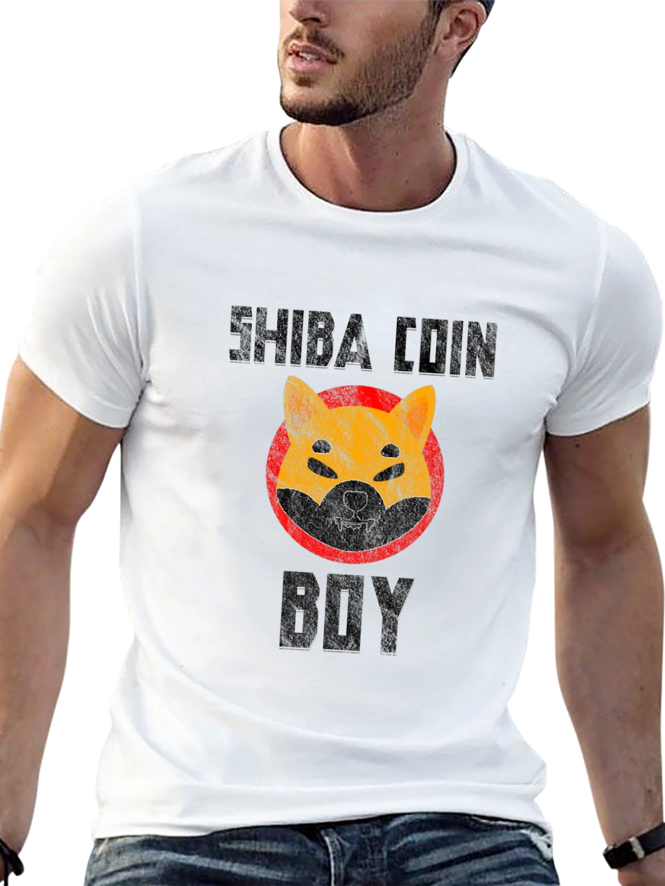 Shiba Coin Boy Graphic T-Shirt
