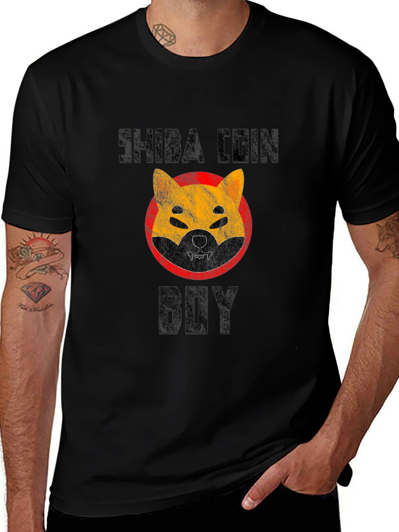Shiba Coin Boy Graphic T-Shirt