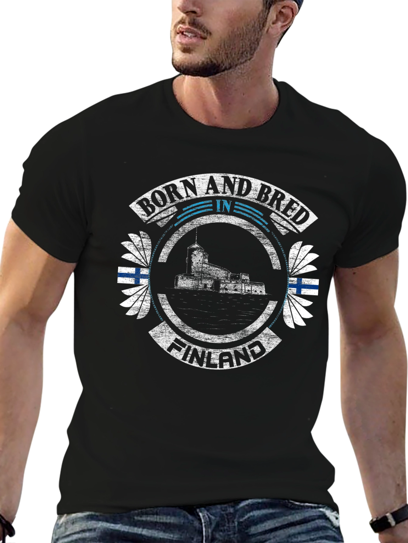 Born and Bred in Finland Graphic T-Shirt