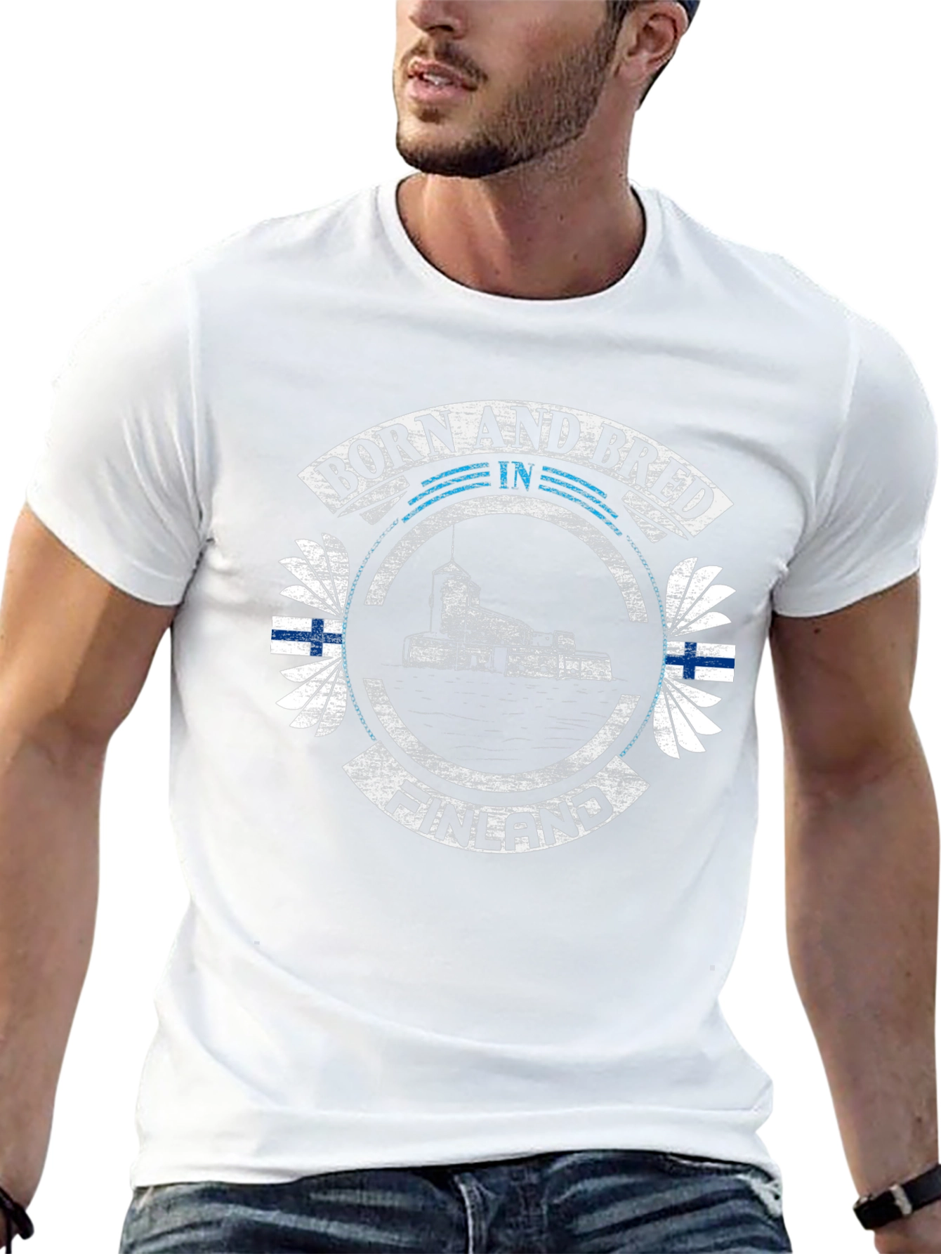 Born and Bred in Finland Graphic T-Shirt