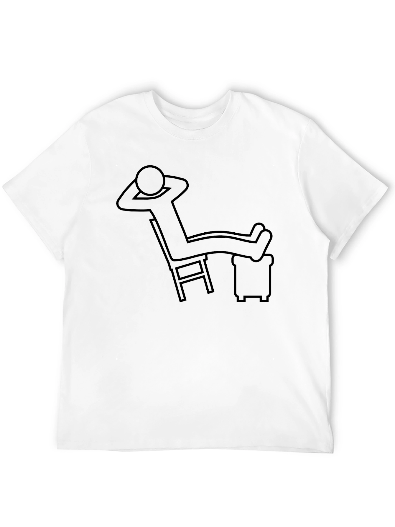 Relaxing Stick Figure T-Shirt - Comfy Loungewear