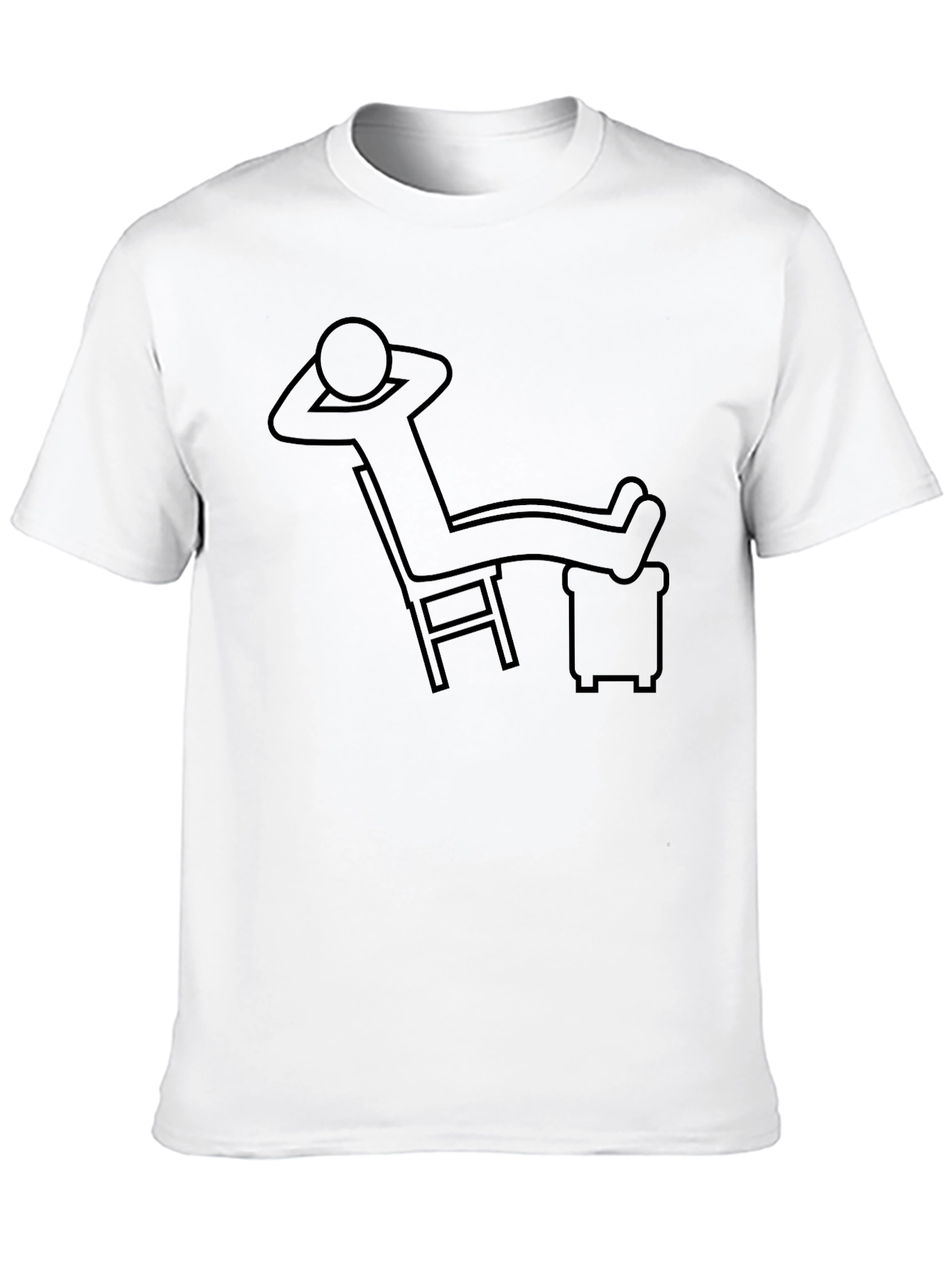 Relaxing Stick Figure T-Shirt - Comfy Loungewear