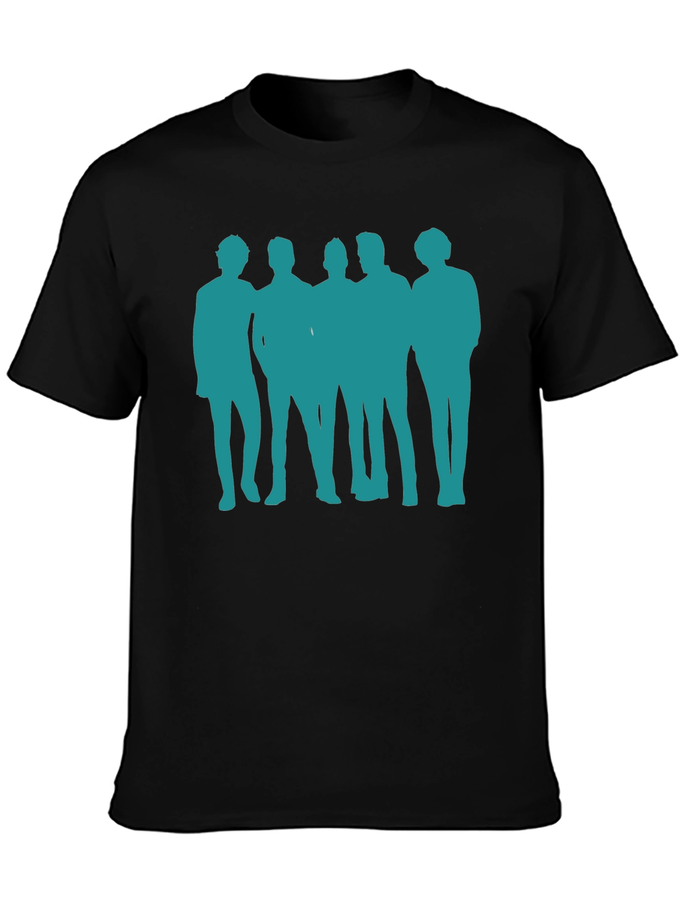 Silhouette Band T-Shirt - Crew Neck Cotton Tee
