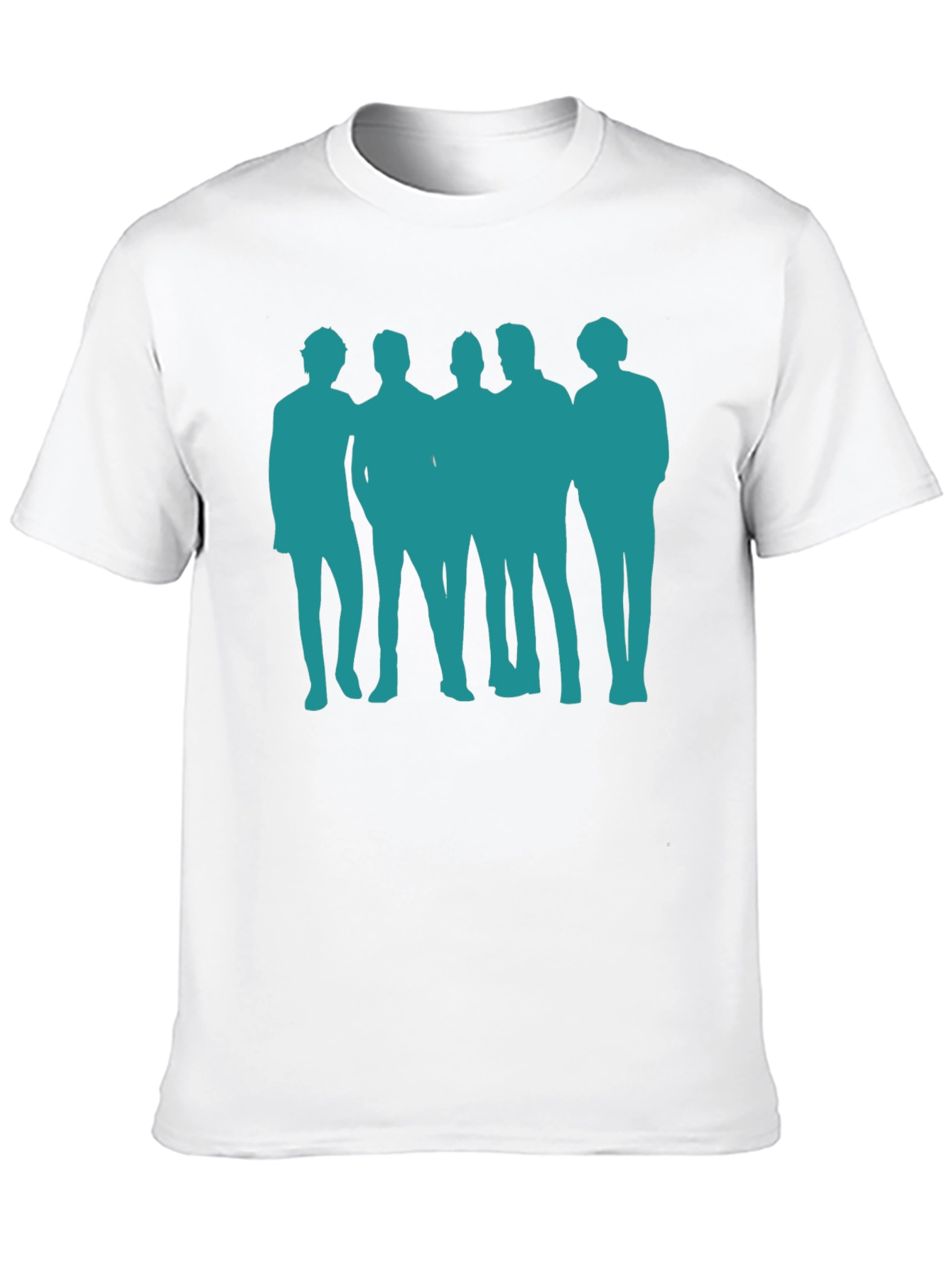 Silhouette Band T-Shirt - Crew Neck Cotton Tee