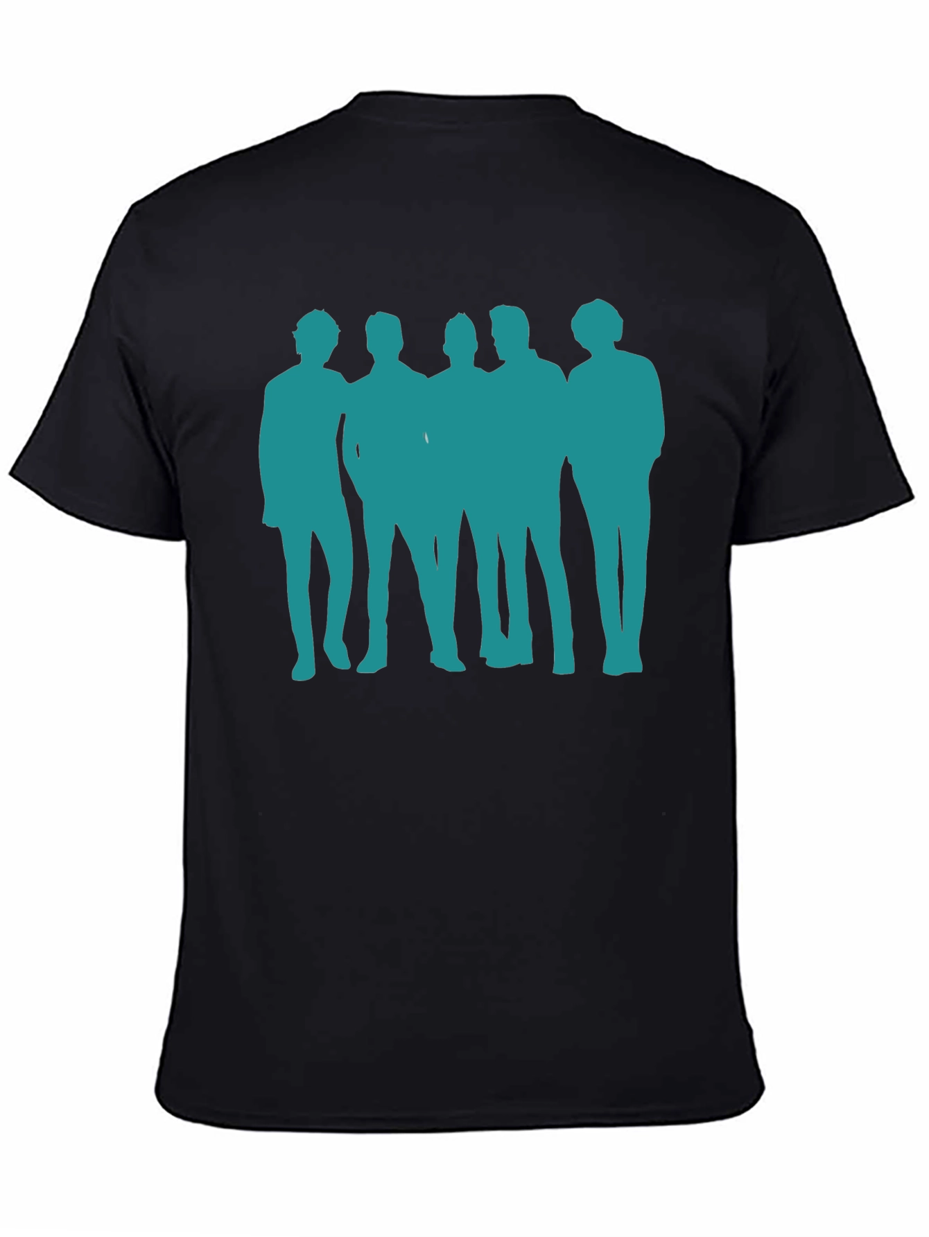 Silhouette Band T-Shirt - Crew Neck Cotton Tee