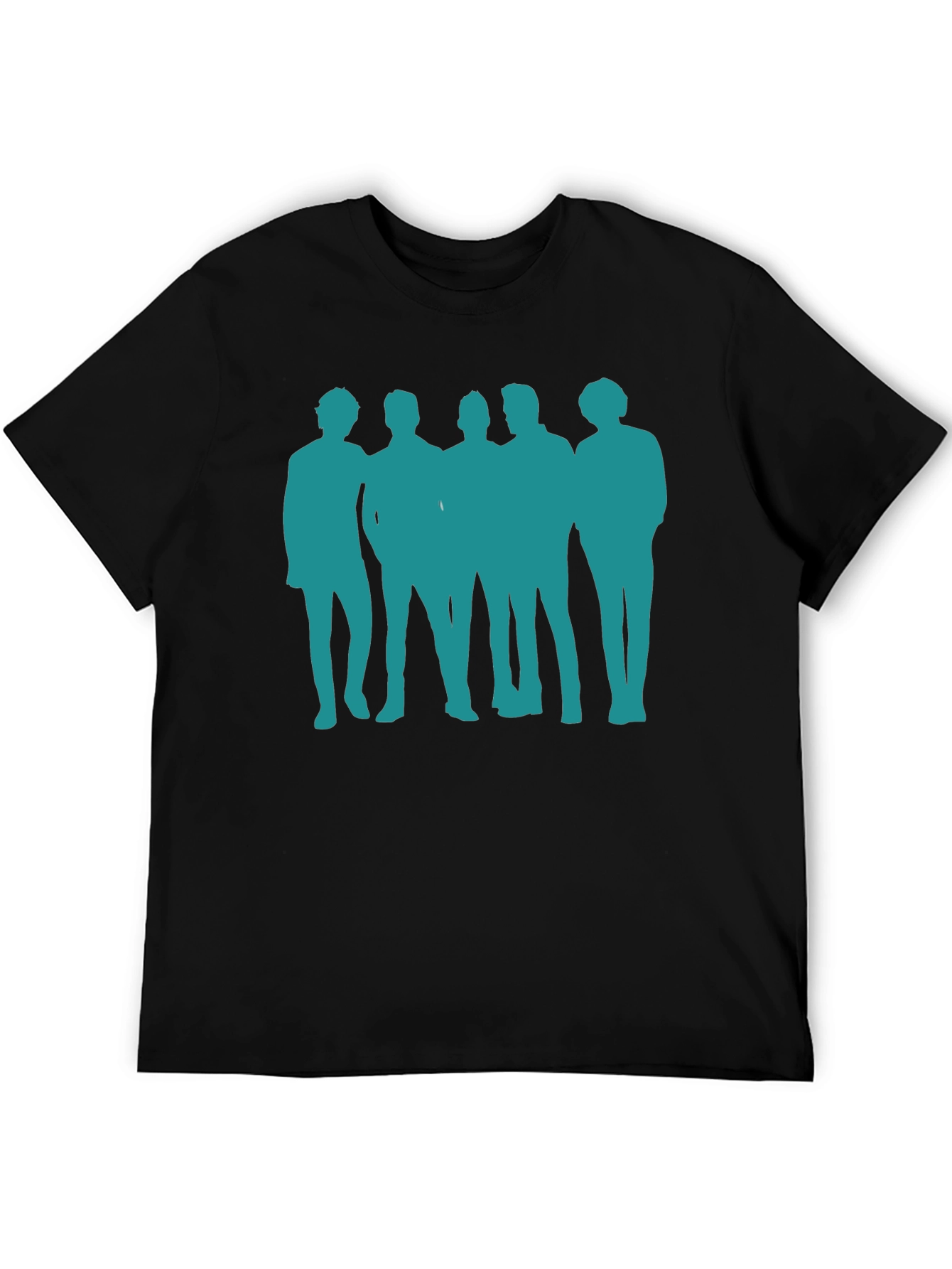 Silhouette Band T-Shirt - Crew Neck Cotton Tee