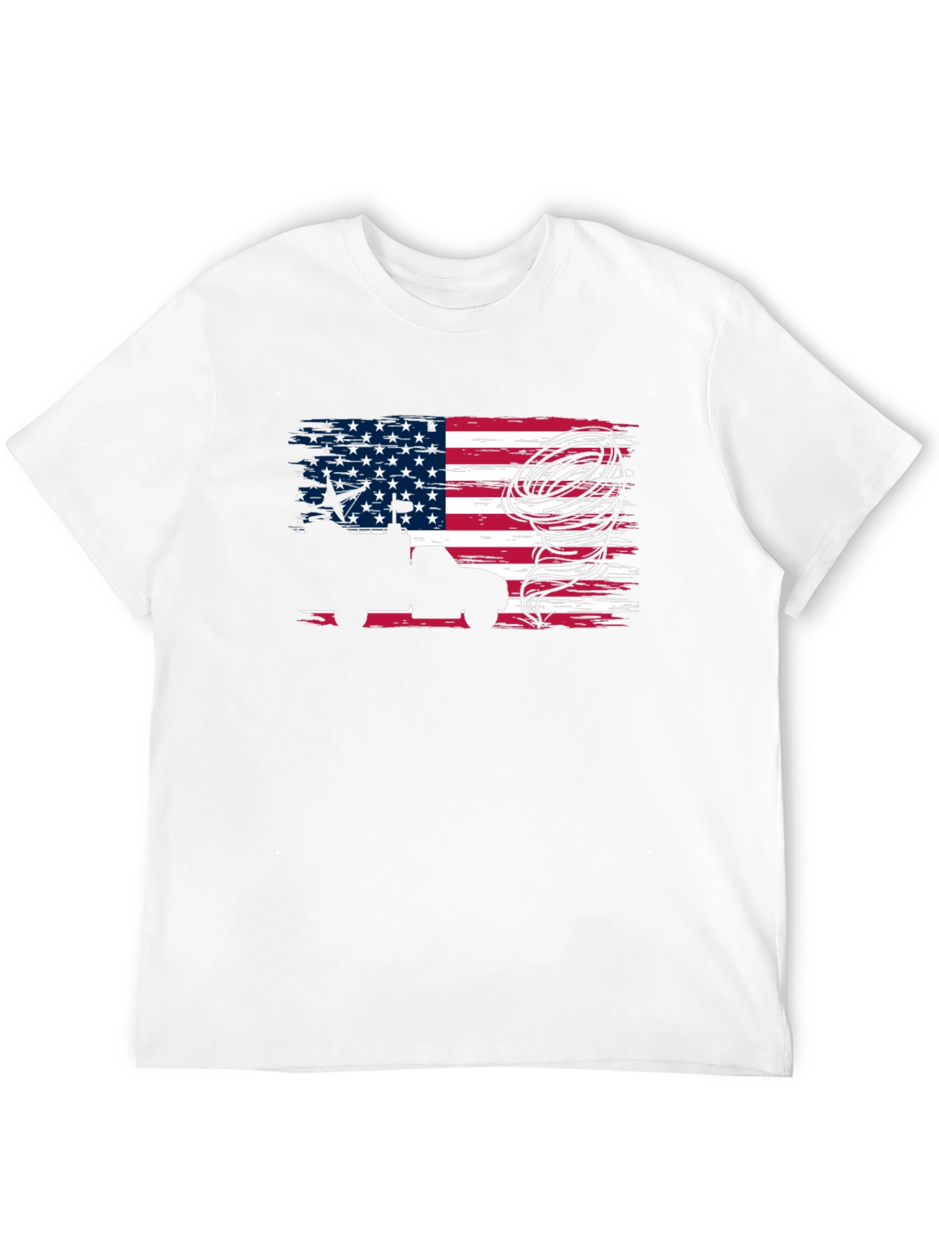 American Flag Truck & Tornado T-Shirt