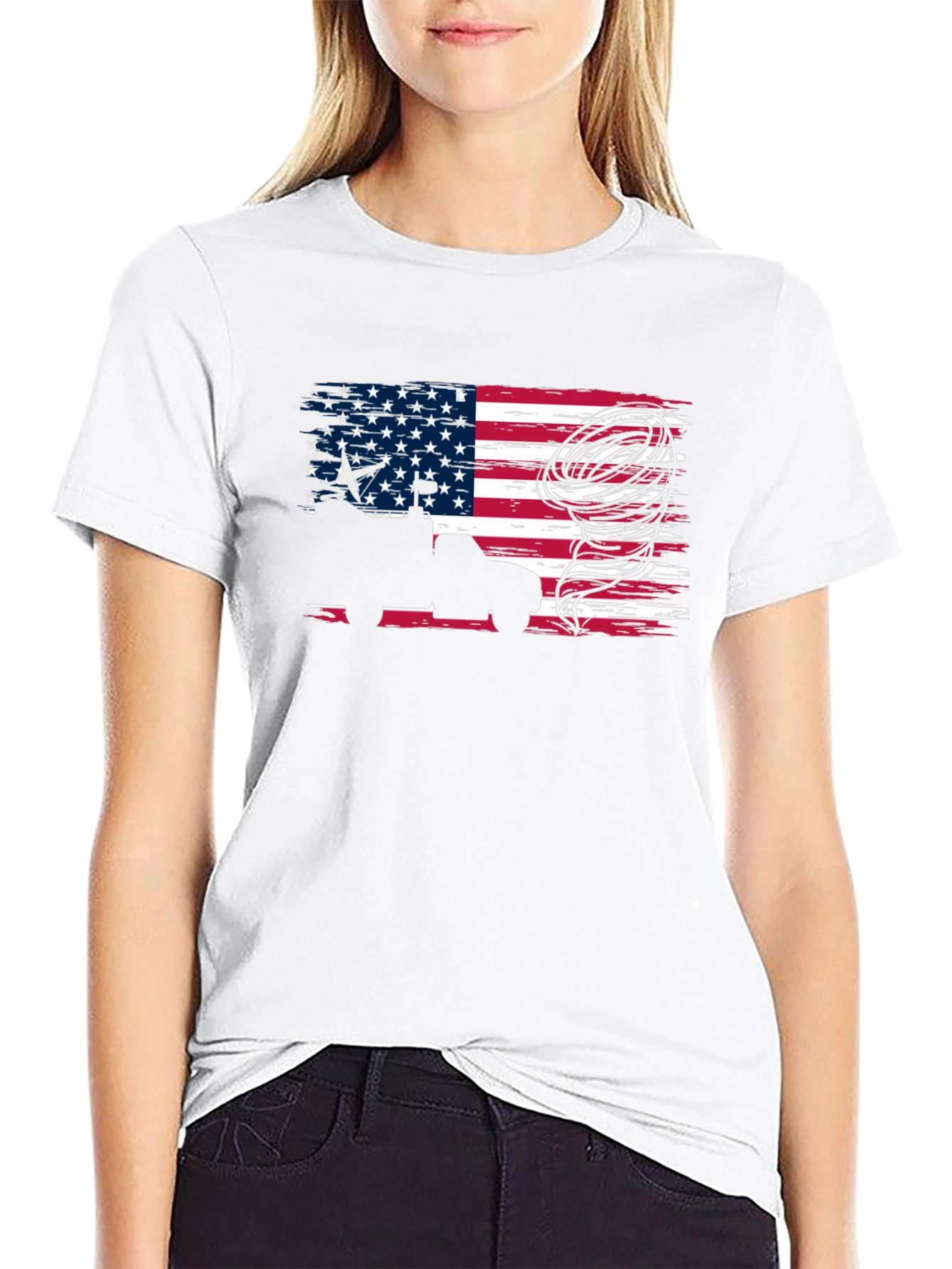 American Flag Truck & Tornado T-Shirt
