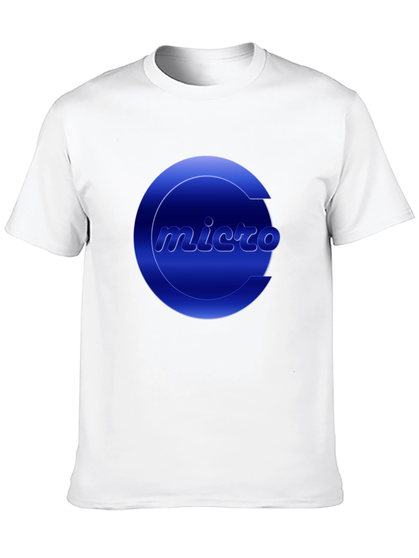 Micro Graphic Tee - Cool Blue Logo T-Shirt