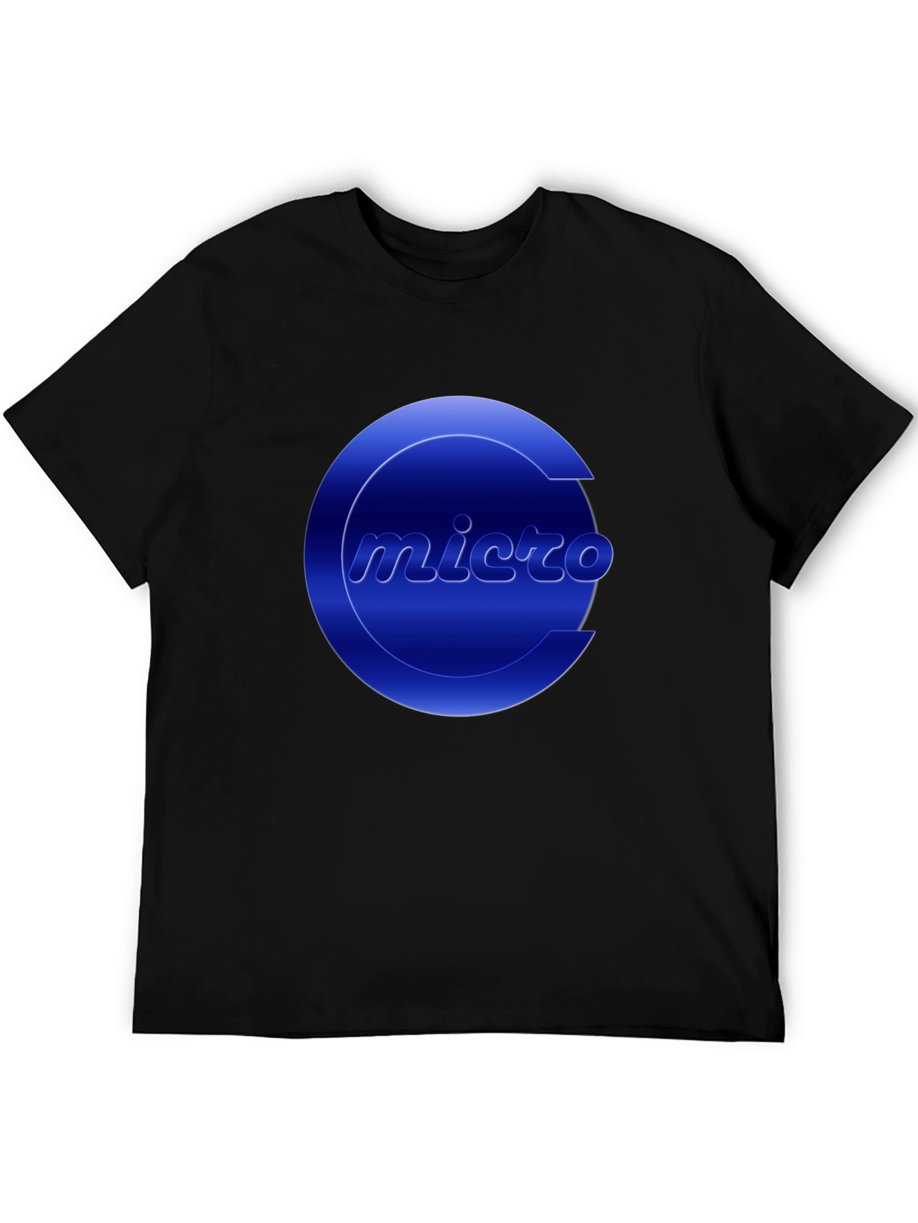 Micro Graphic Tee - Cool Blue Logo T-Shirt