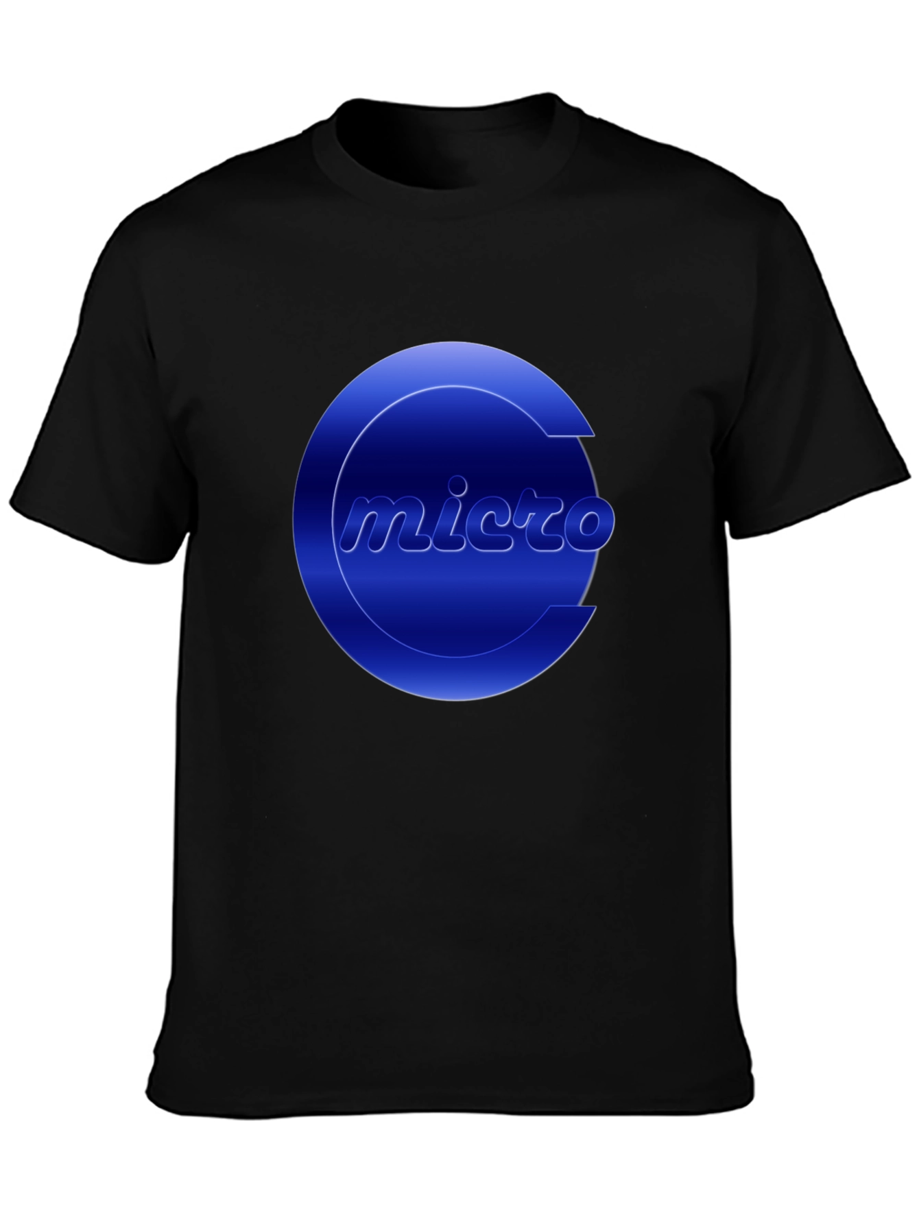 Micro Graphic Tee - Cool Blue Logo T-Shirt