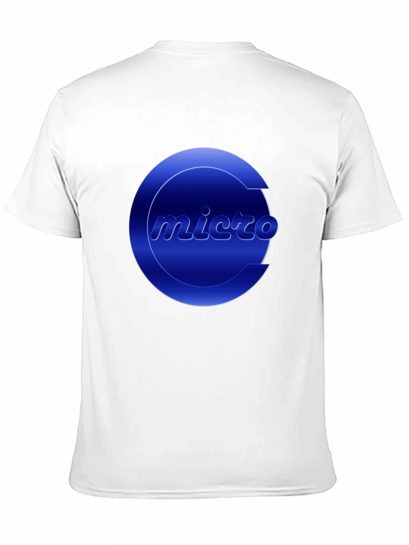 Micro Graphic Tee - Cool Blue Logo T-Shirt