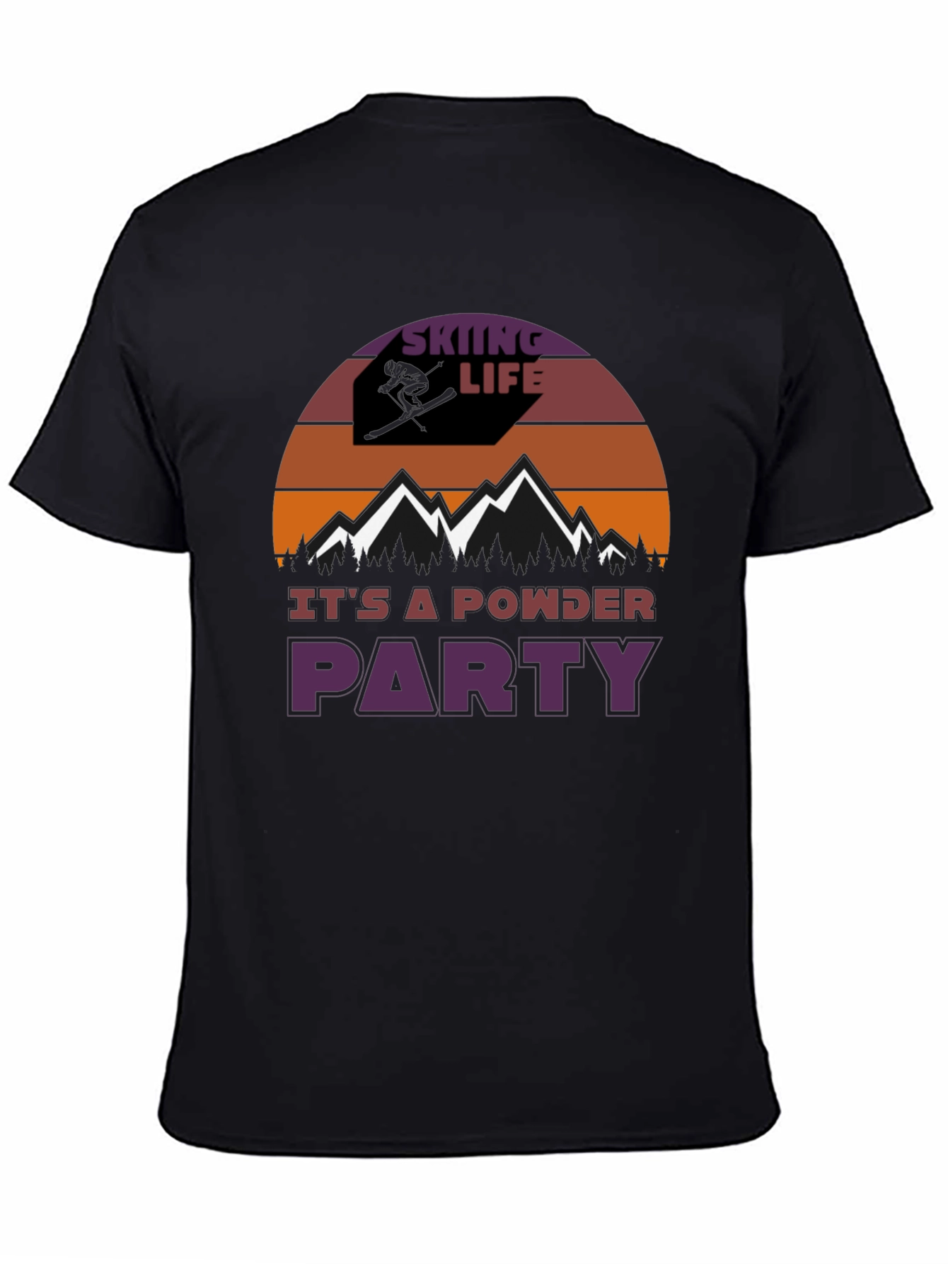 Skiing Life Powder Party Graphic Tee