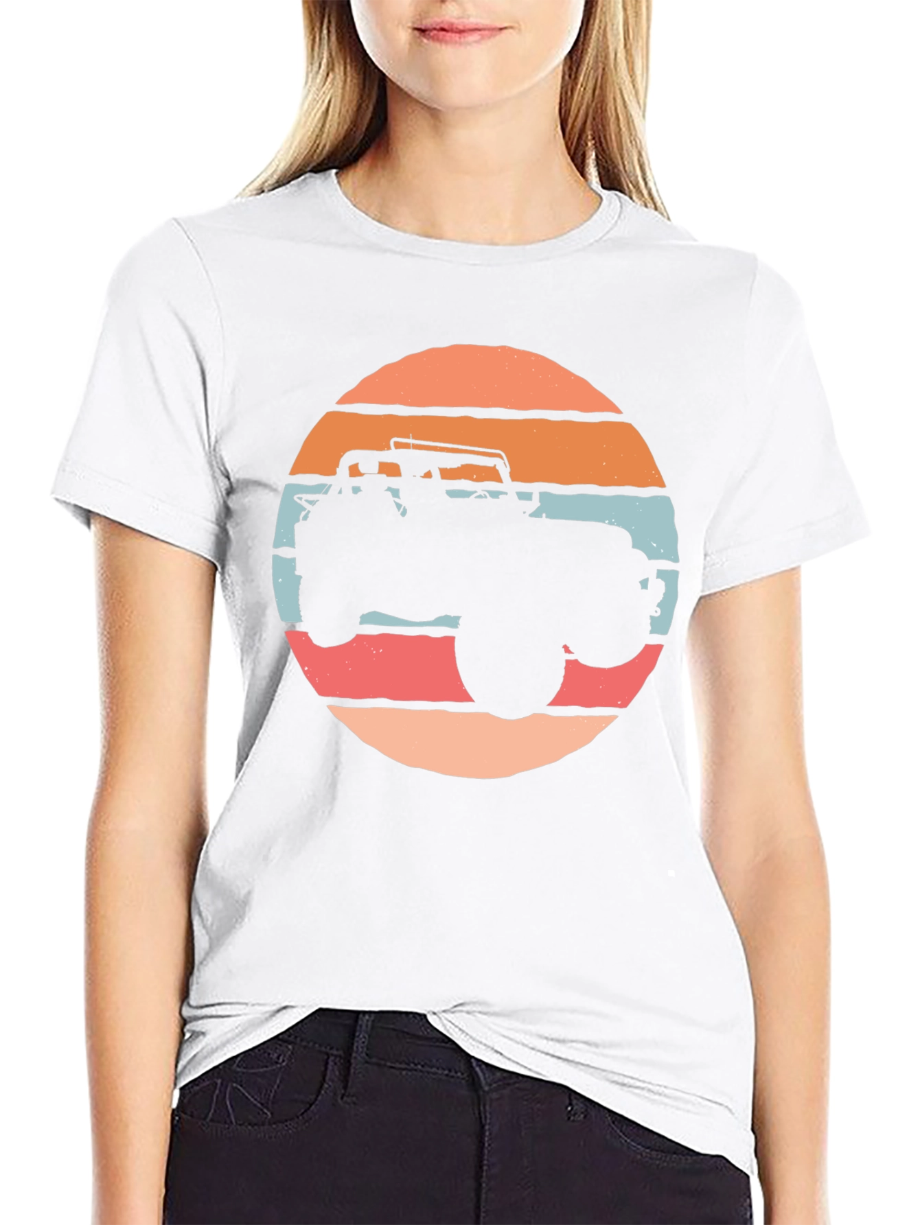 Retro Jeep Silhouette Graphic Tee