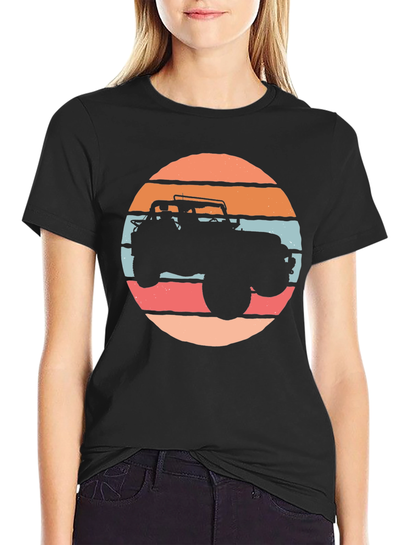 Retro Jeep Silhouette Graphic Tee