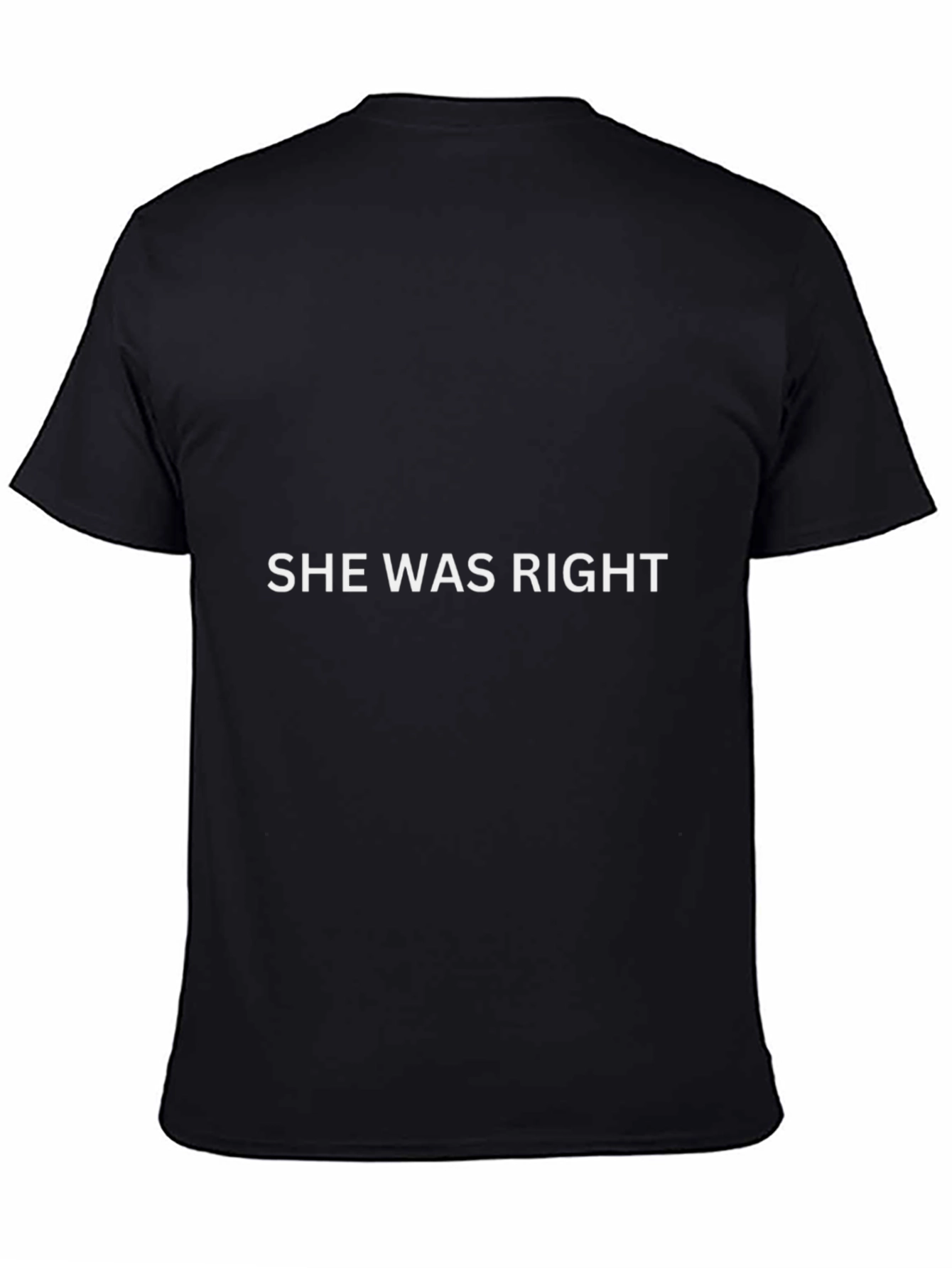 She Was Right Graphic Tee - Mens Black T-Shirt