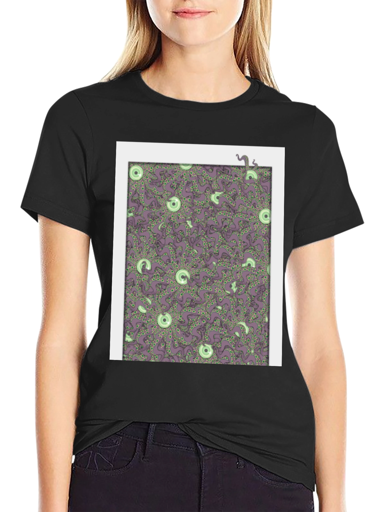 Tentacle Pattern T-Shirt - Unique Graphic Tee