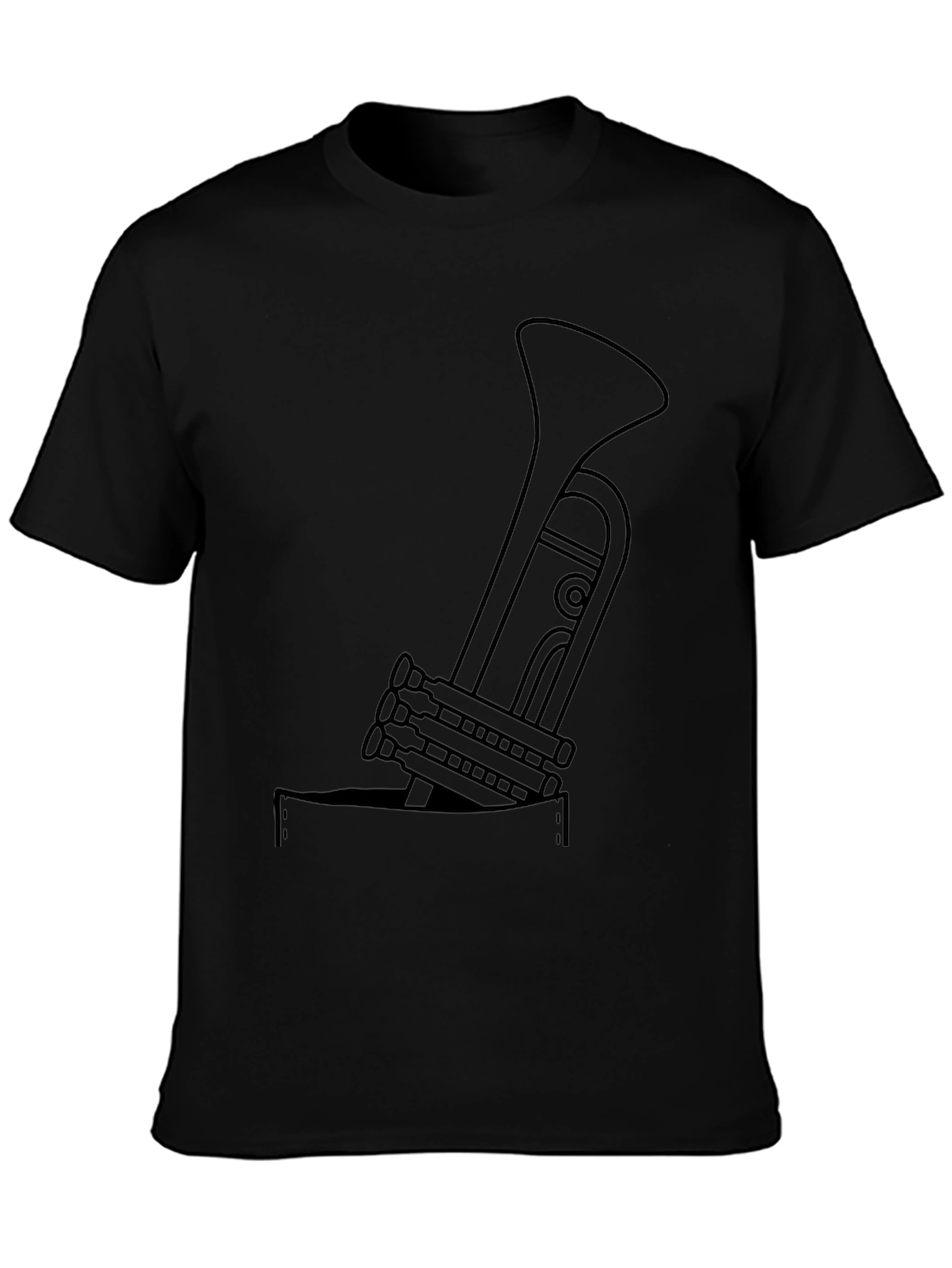 Trumpet Pocket Graphic Tee - Cool Musician T-Shirt