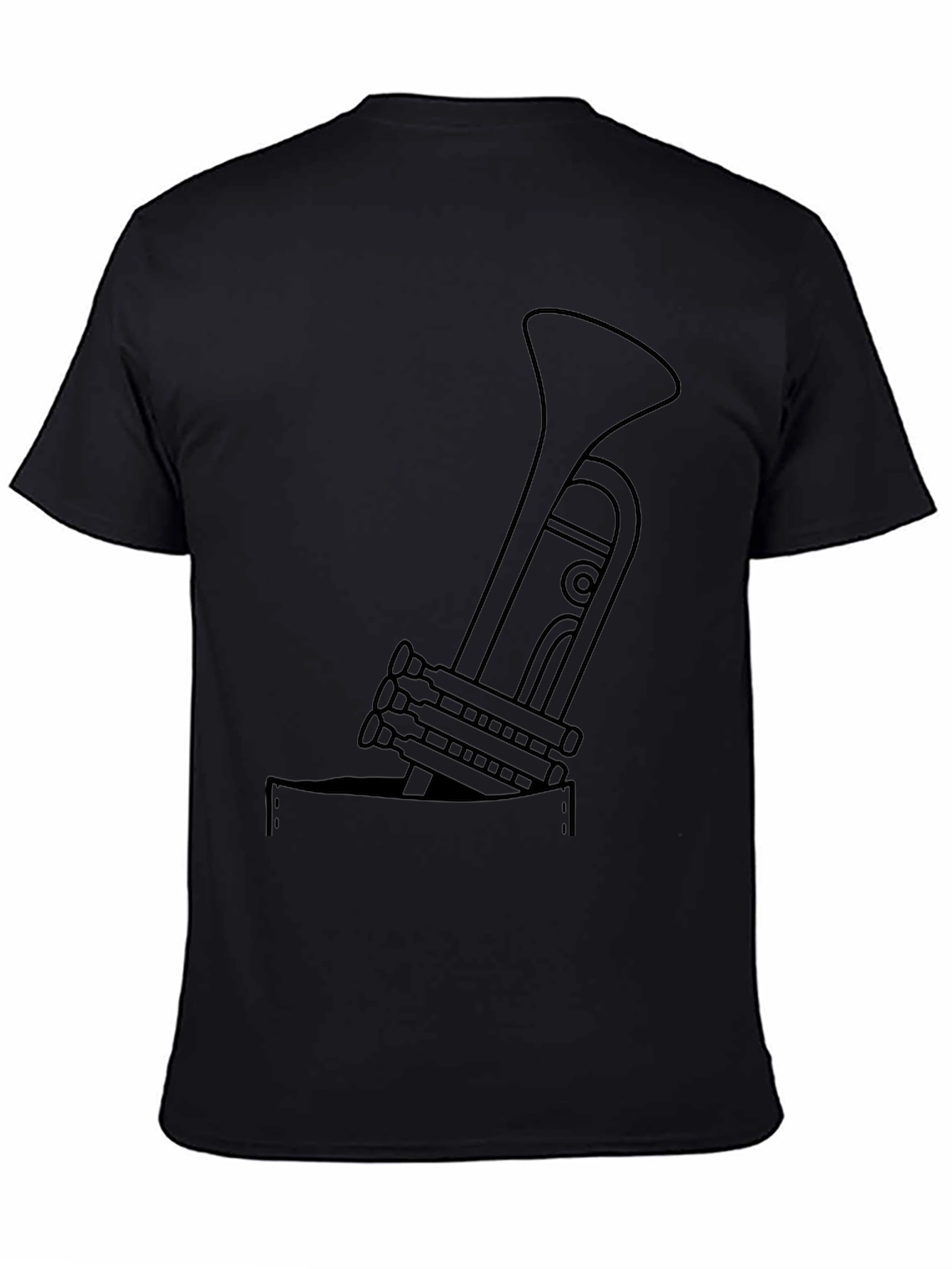 Trumpet Pocket Graphic Tee - Cool Musician T-Shirt
