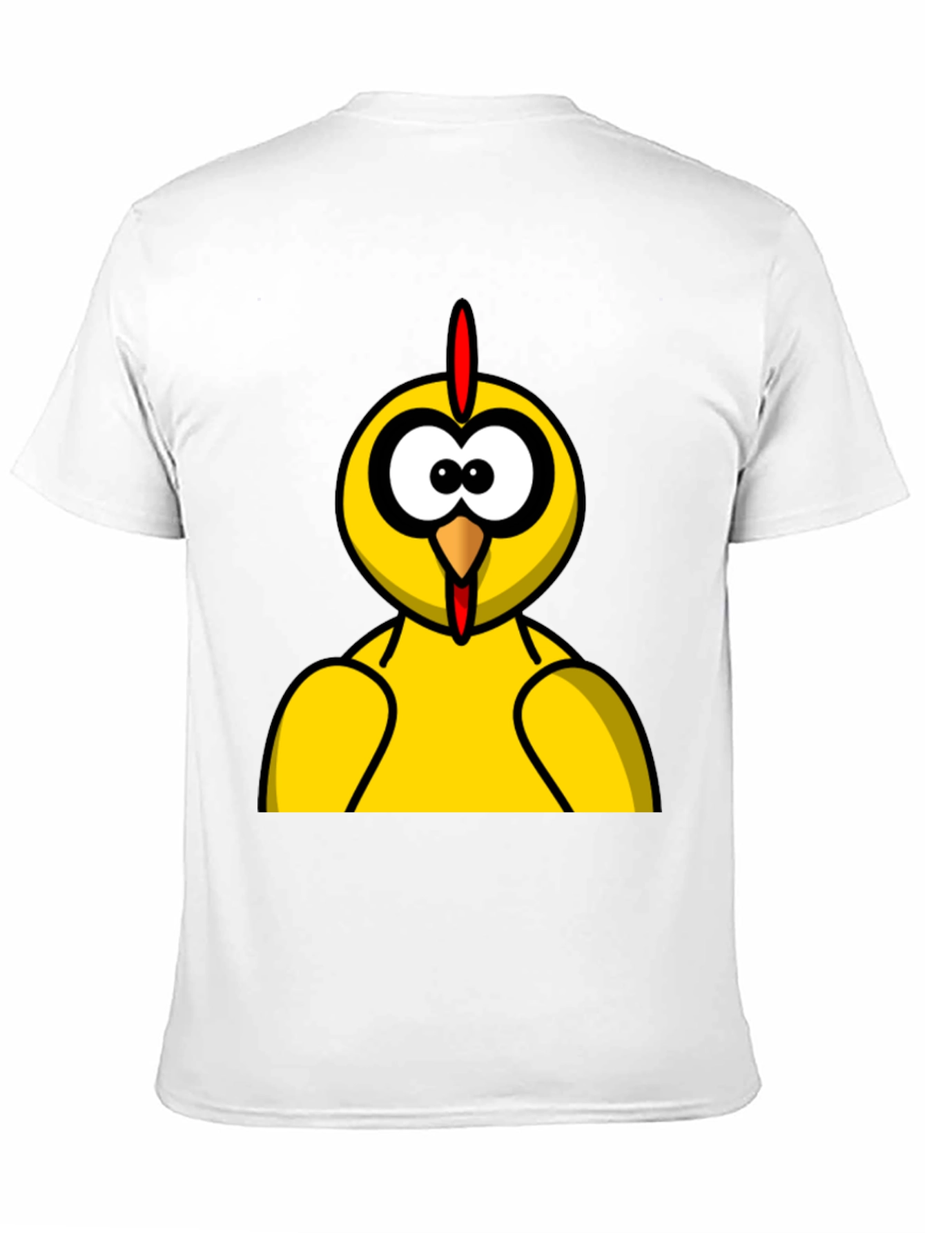 Funny Chicken Graphic Tee - Black Cotton T-Shirt